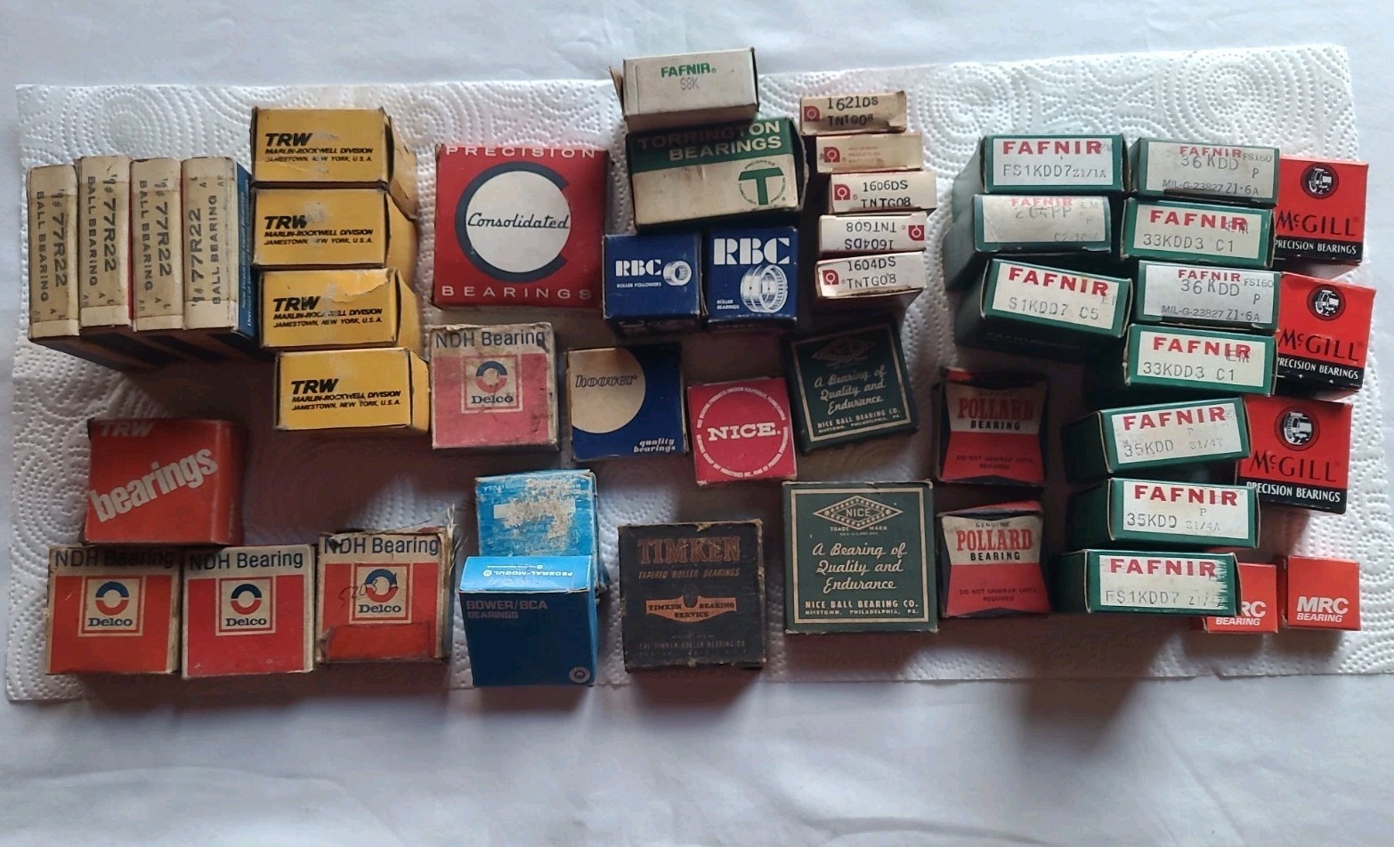 Vintage GM Auto Parts Delco Lot of 8  bearings, switch, Thermal limiter USA NOS