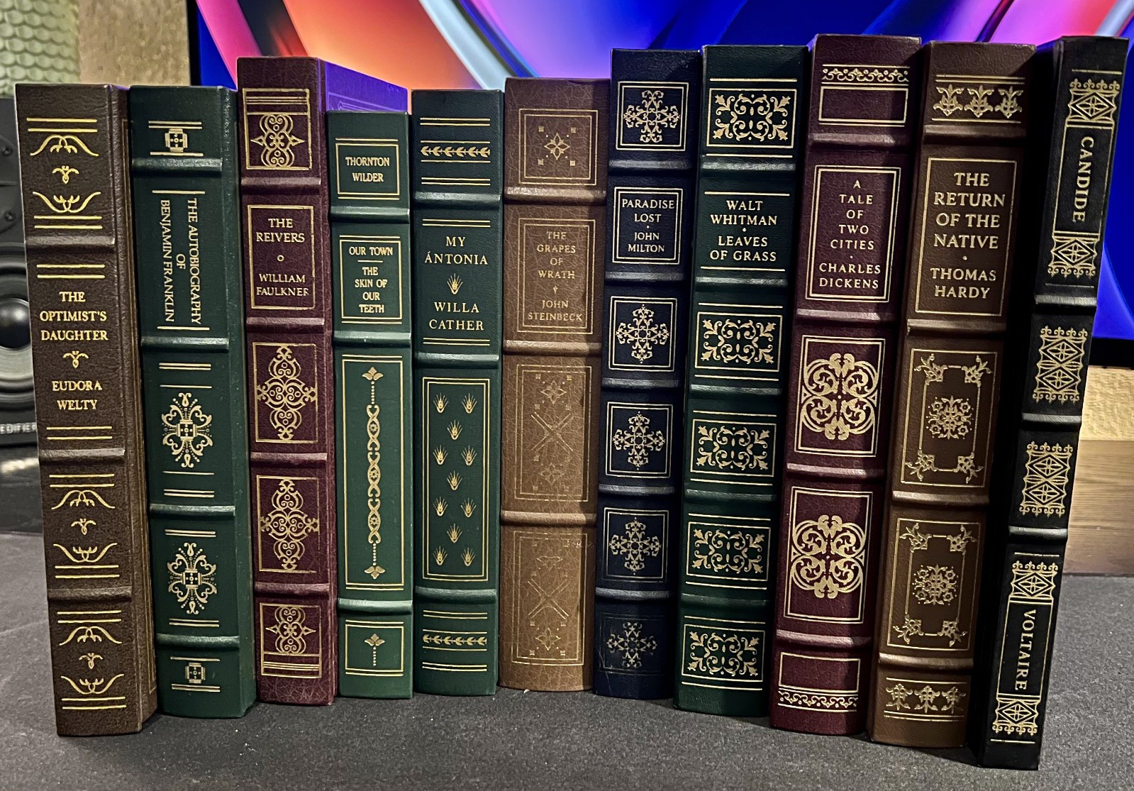 Lot of 11 Franklin Library Leather Bound Classics - Steinbeck Dickens & More Lot of 11 Franklin Library Leather Bound Classics - Steinbeck Dickens & More