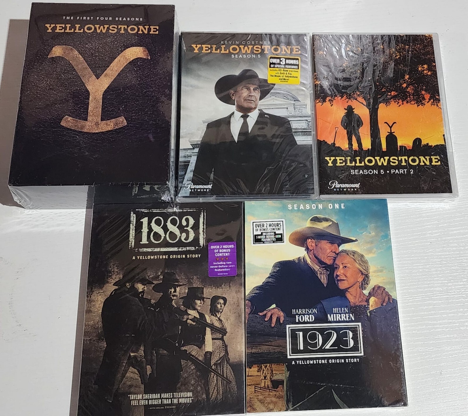 Yellowstone Seasons 1-5 Part 1&2 Complete Series + 1883 and 1923 Origin Story Yellowstone Seasons 1-5 Part 1&2 Complete Series + 1883 and 1923 Origin Story