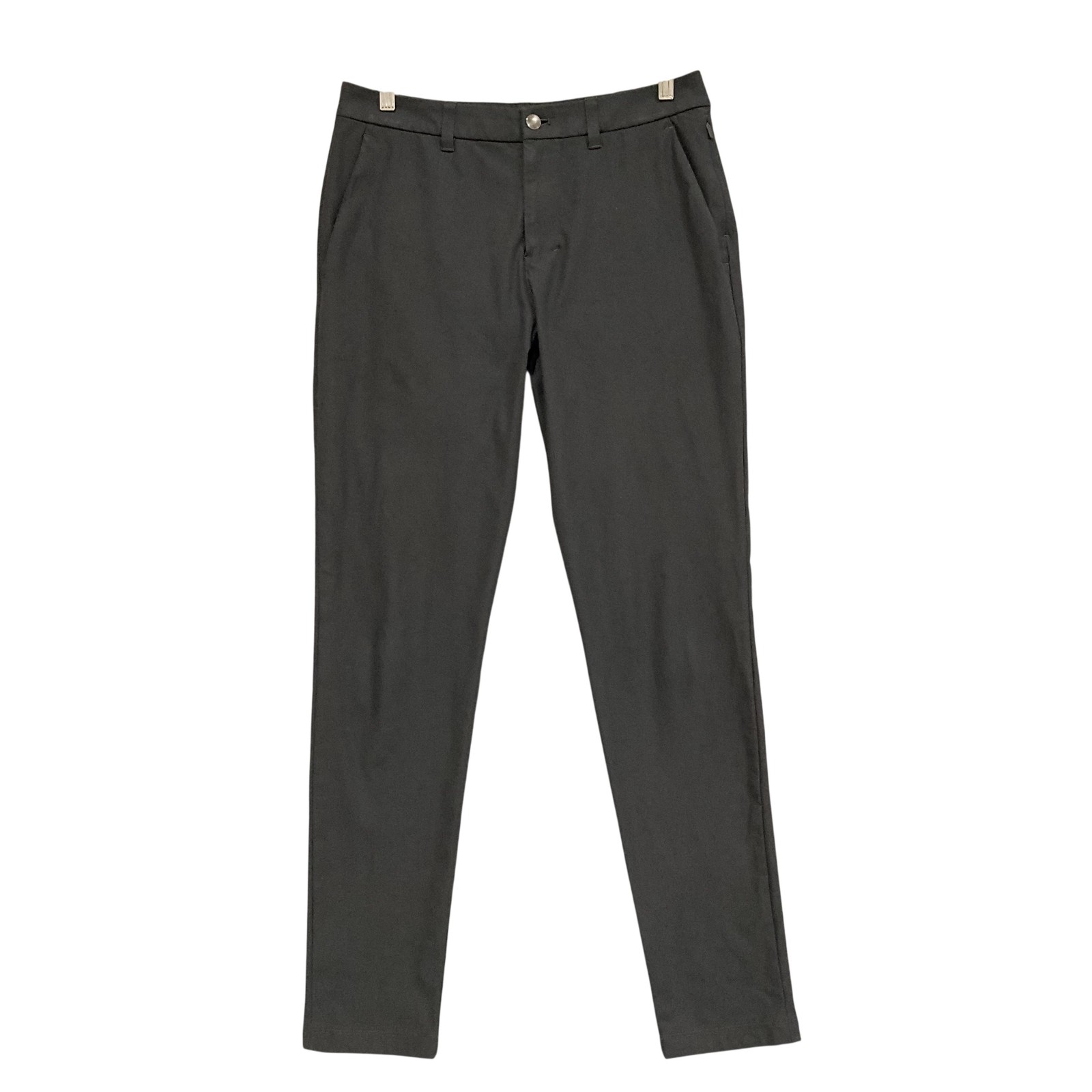 Lululemon Pants Mens 31 Grey Tech Chino Slim Fit Stretch Casual Travel Pockets
