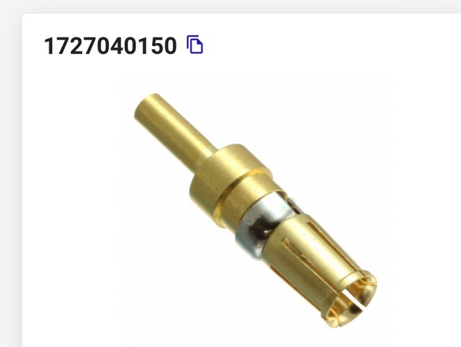 Wholesale Lot of 100 Molex D-Sub Female Socket Gold 16-20 AWG PN 1727040150 Wholesale Lot of 100 Molex D-Sub Female Socket Gold 16-20 AWG PN 1727040150