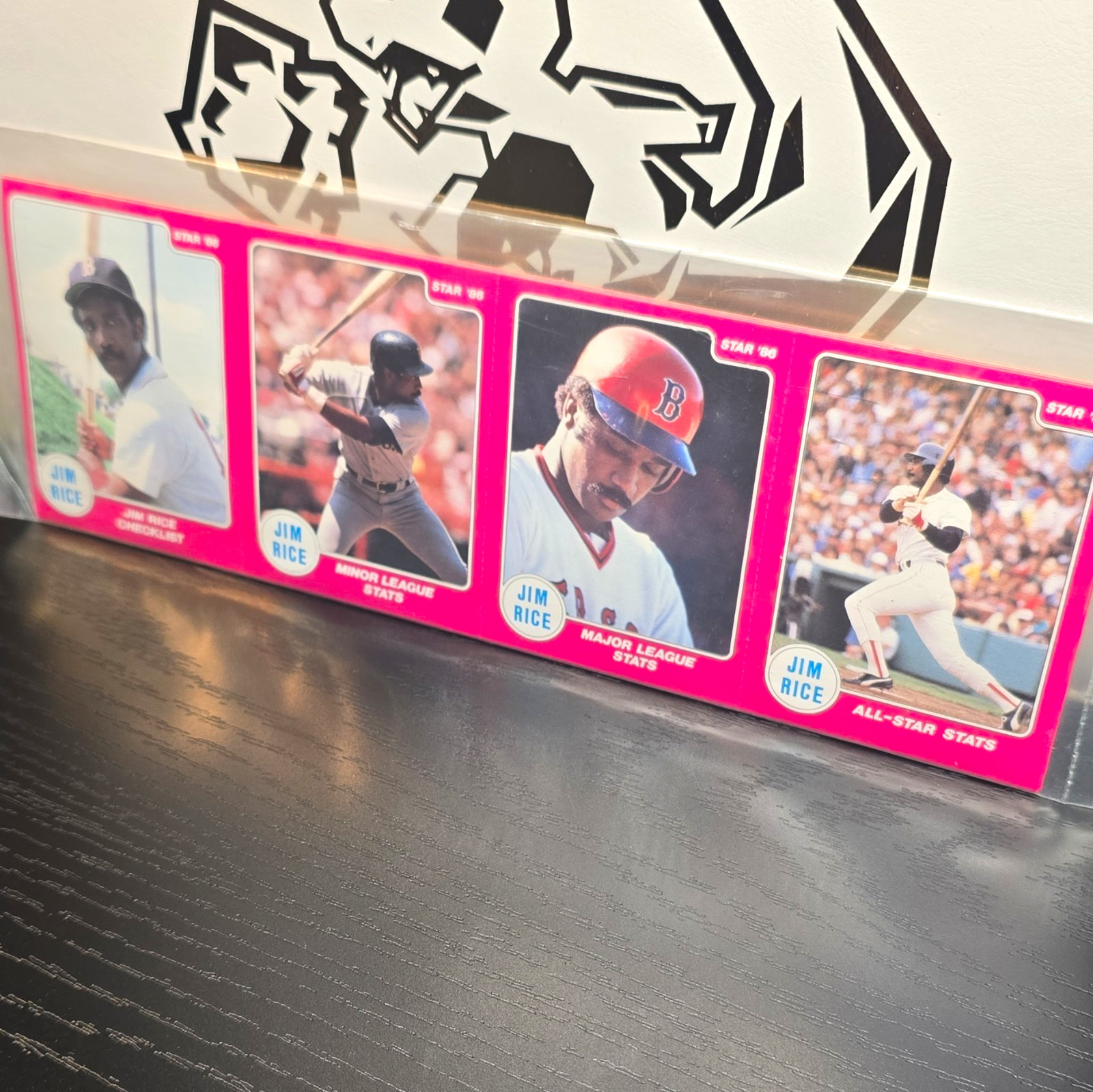 1986 Star Jim Rice Factory Sealed Uncut Panel Set Red Sox Multiple 4-Card Strips 1986 Star Jim Rice Factory Sealed Uncut Panel Set Red Sox Multiple 4-Card Strips