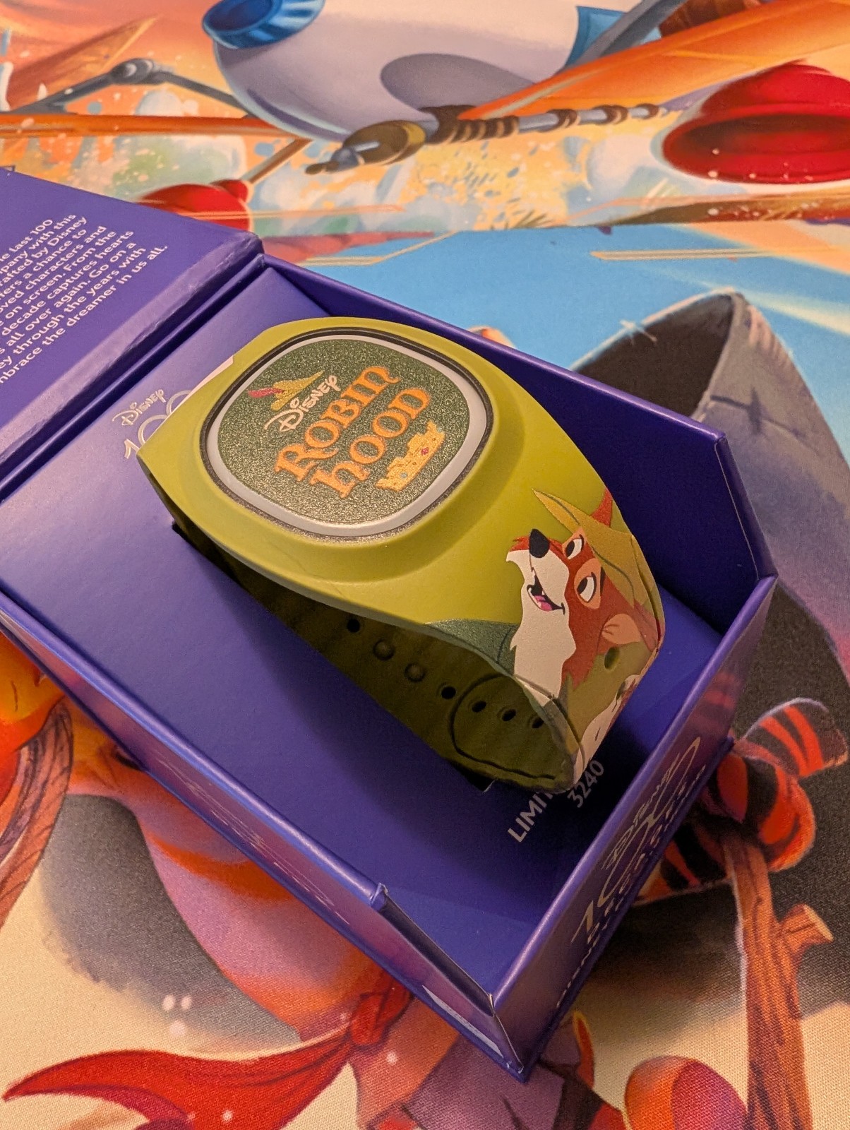 *NEW Disney Robin Hood Very Rare 100 Decades Magic Band+ Limited 3240 