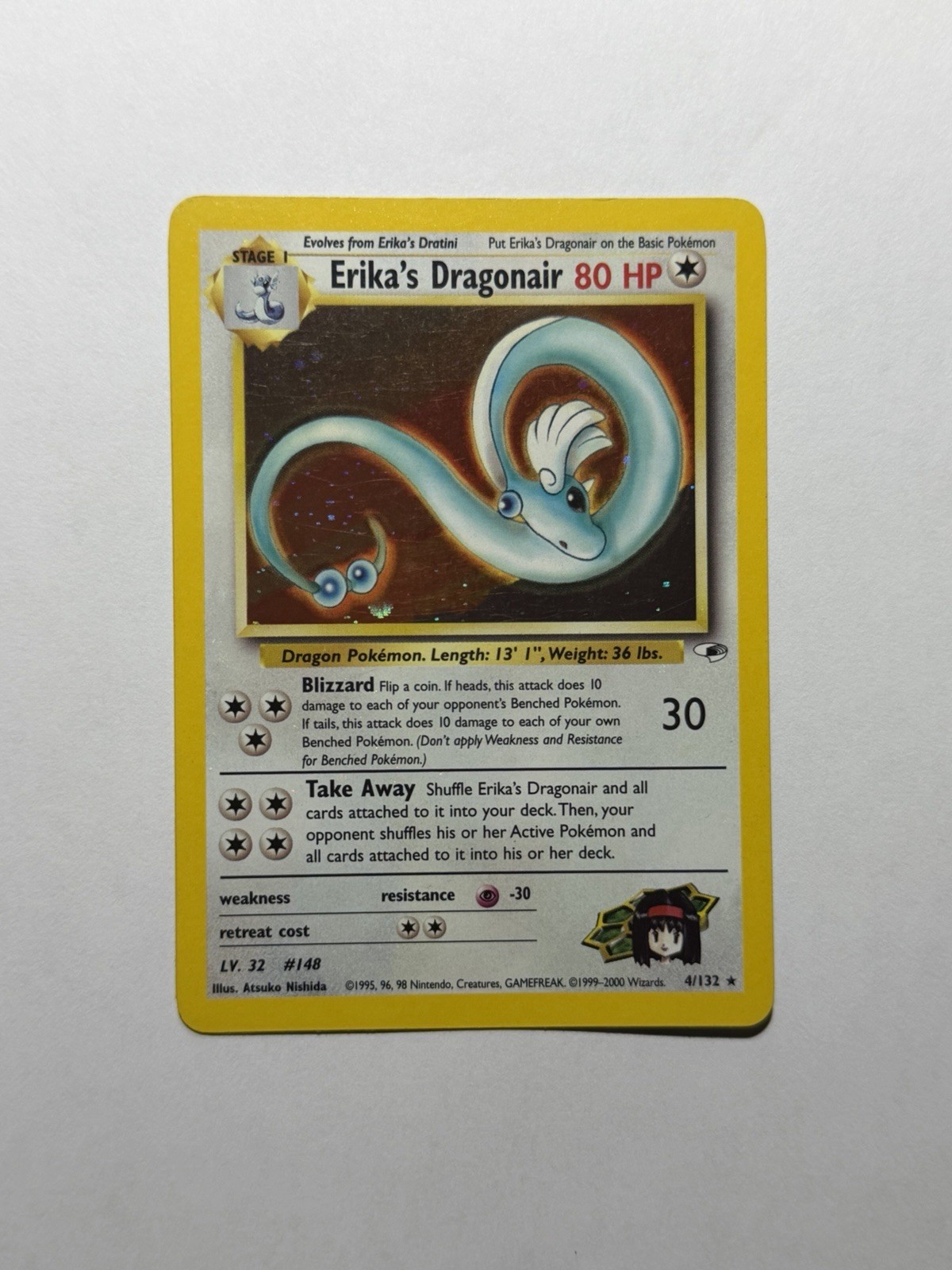 Erika's Dragonair 4/132 Gym Heroes Holo Erika's Dragonair 4/132 Gym Heroes Holo