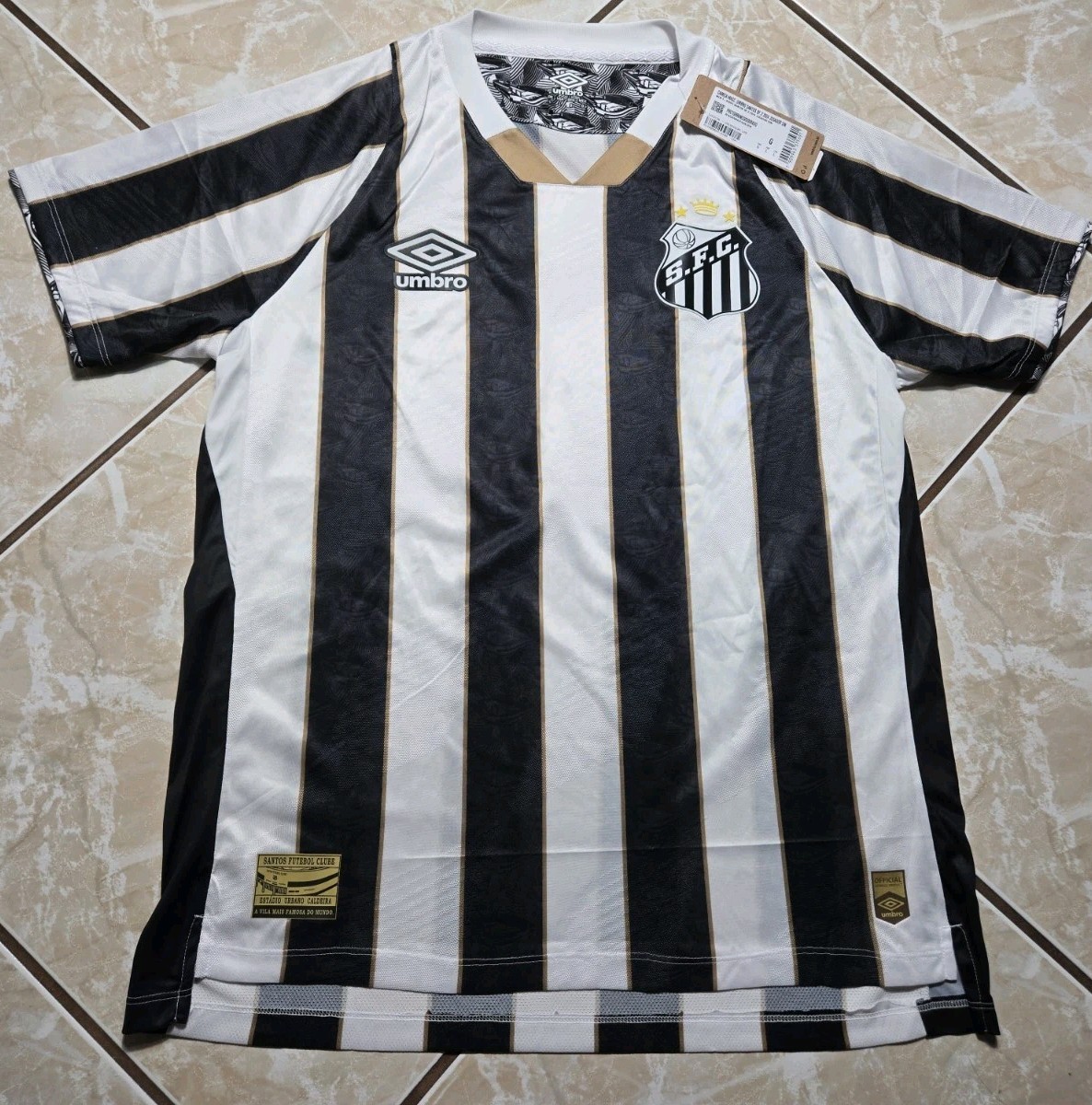 NWT Umbro Santos FC Brazil 2024 Football Shirt Soccer Jersey Mens L $110