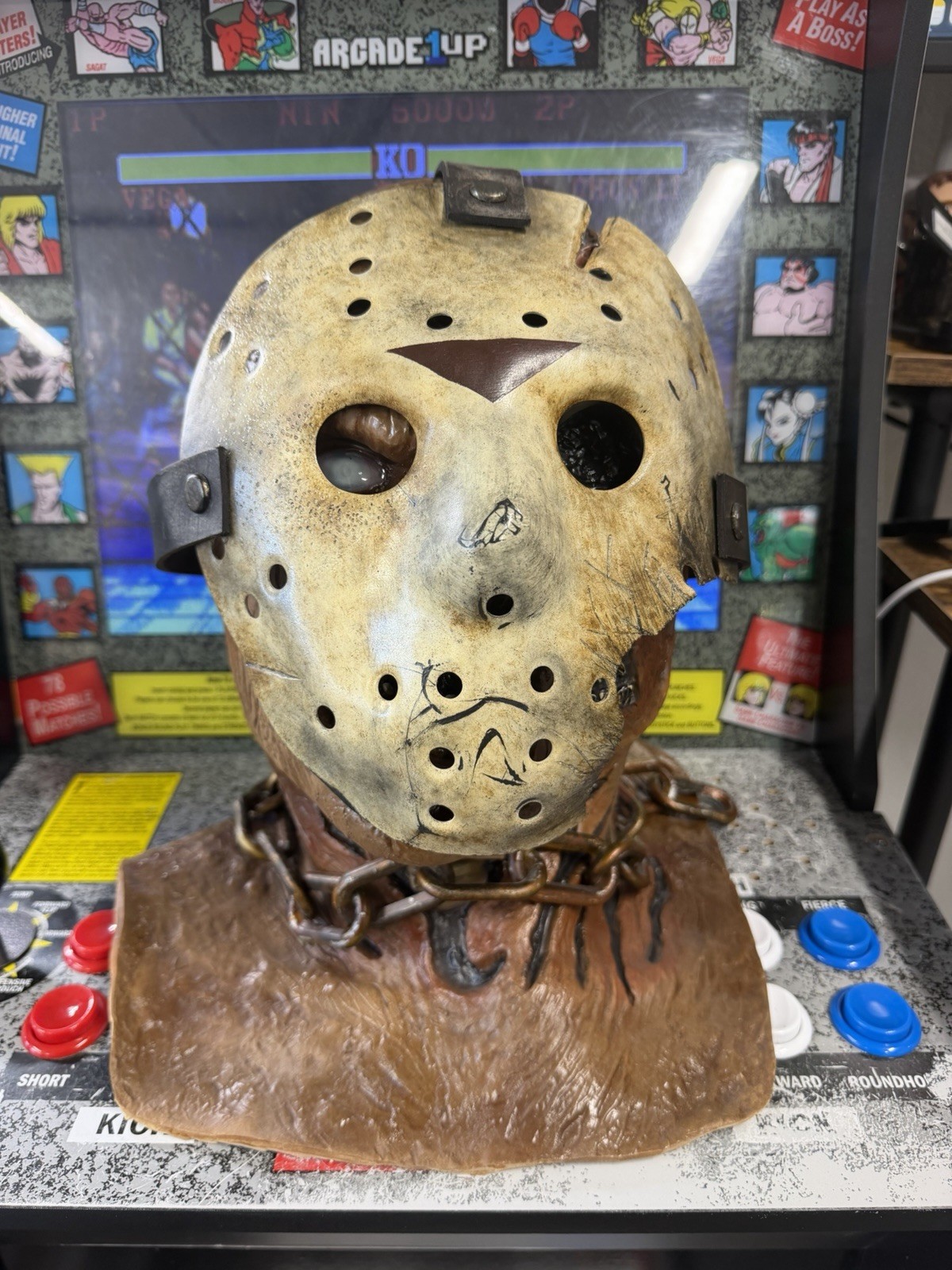 1988 Friday The 13th Part VII Jason Voorhees Lars10 Hero Hockey Mask Signed RARE