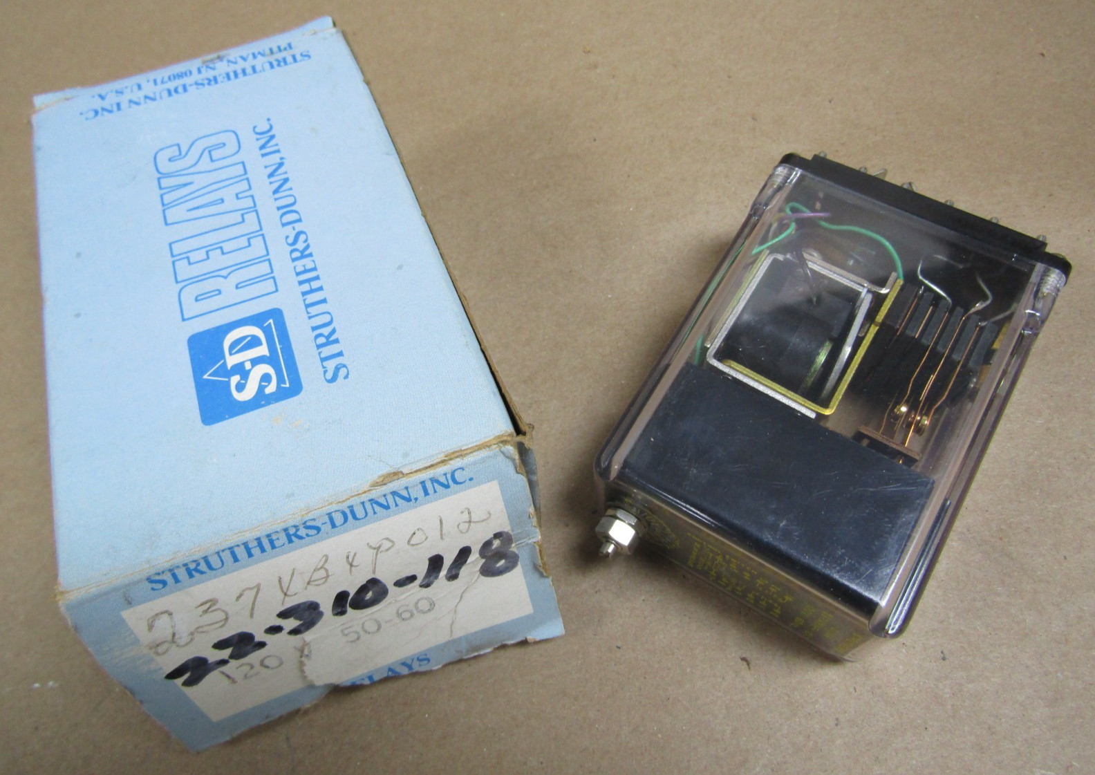 🙌 NEW STRUTHERS-DUNN 2-12 SEC DELAY 12 PIN RELAY 120 VAC 237XBXP-012