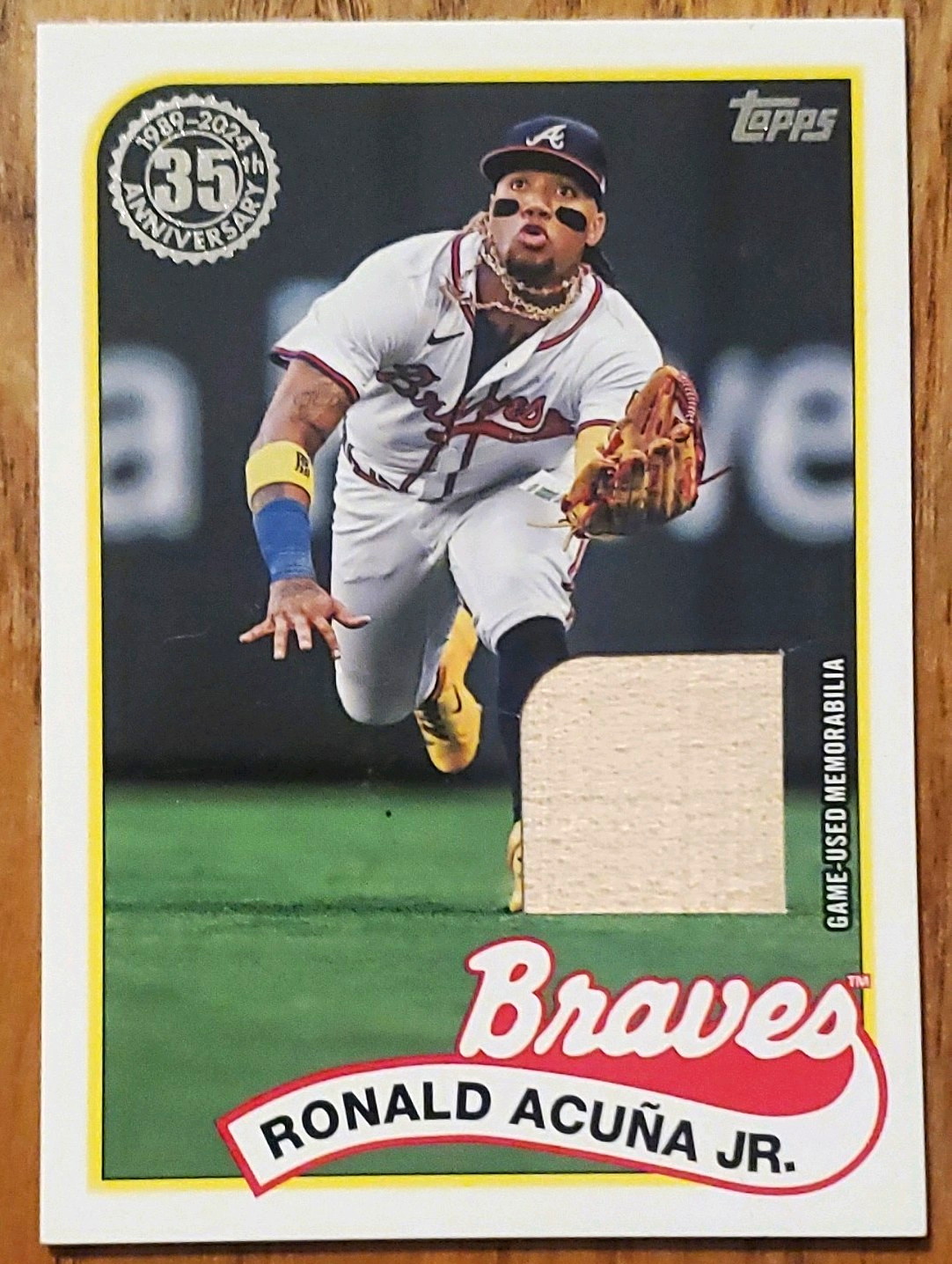 Topps 2024 Update 1989 Relics Ronald Acuña Jr. Braves 89RU-RA Topps 2024 Update 1989 Relics Ronald Acuña Jr. Braves 89RU-RA