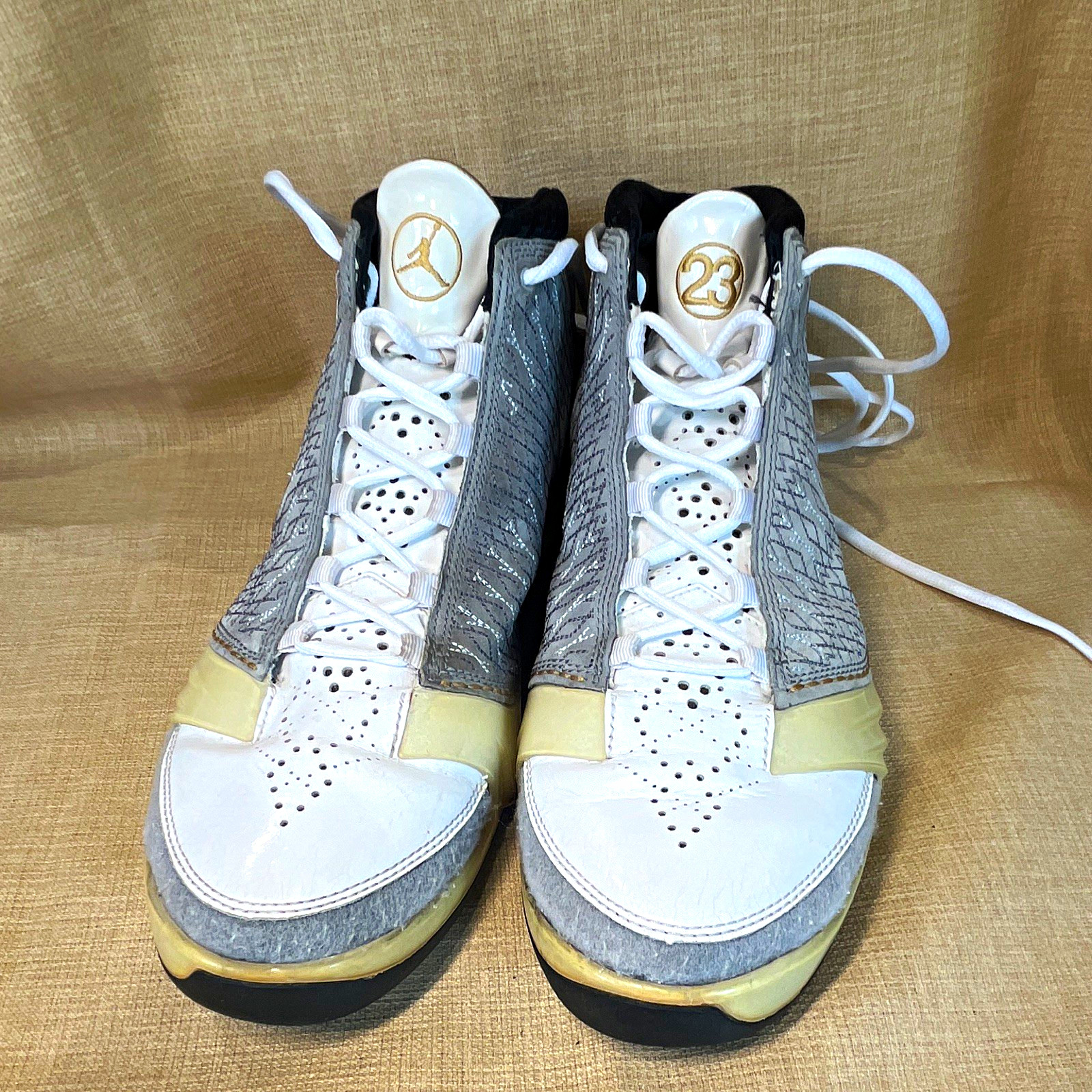 Jordan Air Jordan 23 White/Stealth/Black Mid Top Lace Up Men 318376-102 Jordan Air Jordan 23 White/Stealth/Black Mid Top Lace Up Men 318376-102