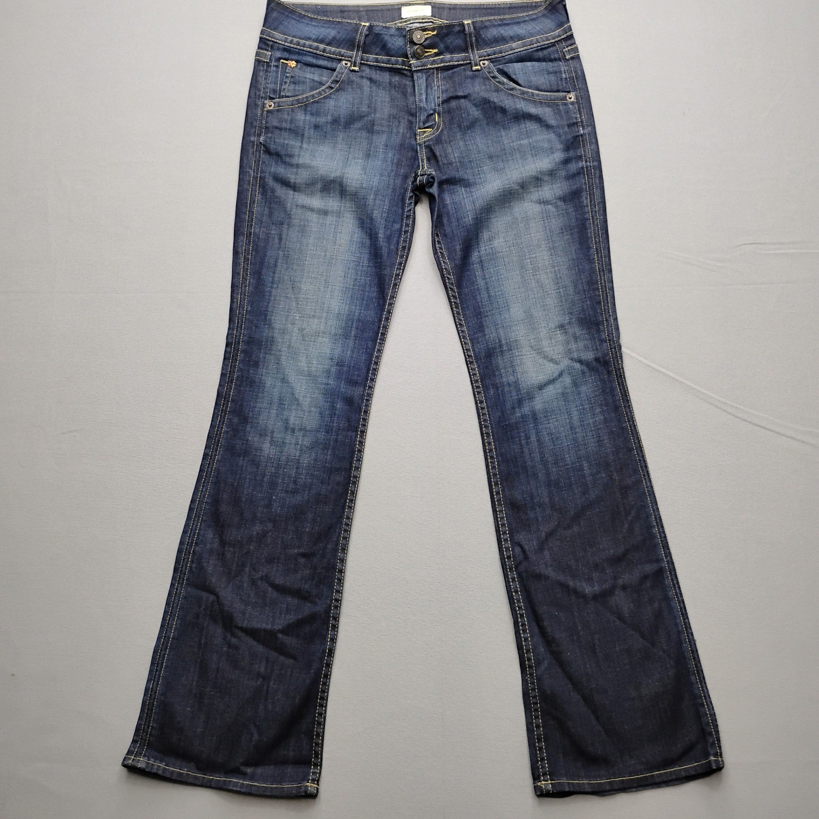 Hudson Womens Blue Bootcut Jeans Size 29 Dark Wash Double Button Made in USA Hudson Womens Blue Bootcut Jeans Size 29 Dark Wash Double Button Made in USA