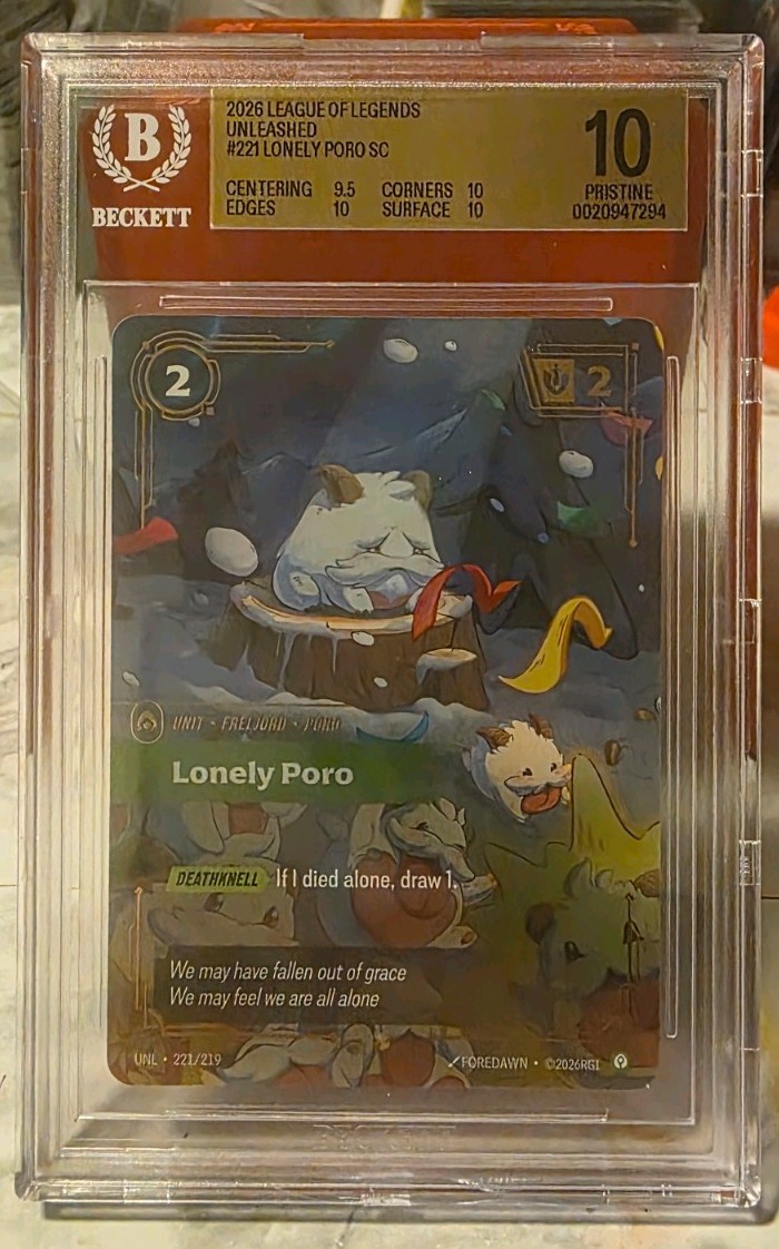 2026 League Of Legends Unleashed Lonely Poro Over Numbered BGS 10 2026 League Of Legends Unleashed Lonely Poro Over Numbered BGS 10