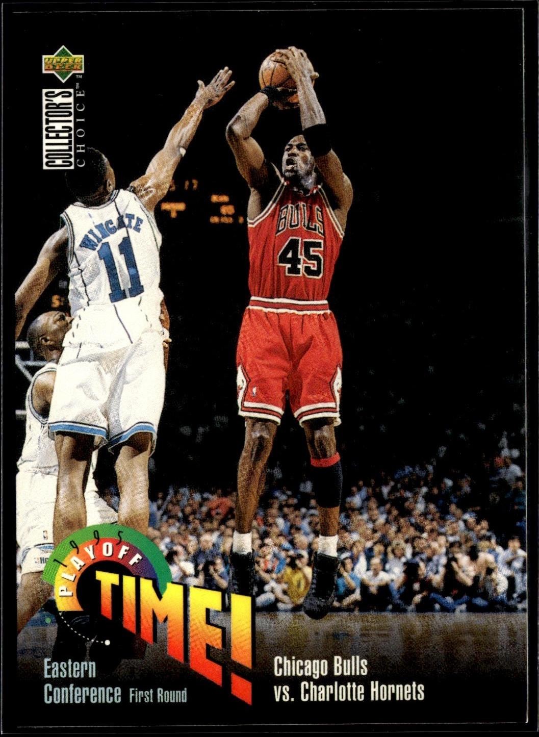 1995-96 Collector's Choice #353 Chicago Bulls vs. Charlotte Hornets 1995-96 Collector's Choice #353 Chicago Bulls vs. Charlotte Hornets