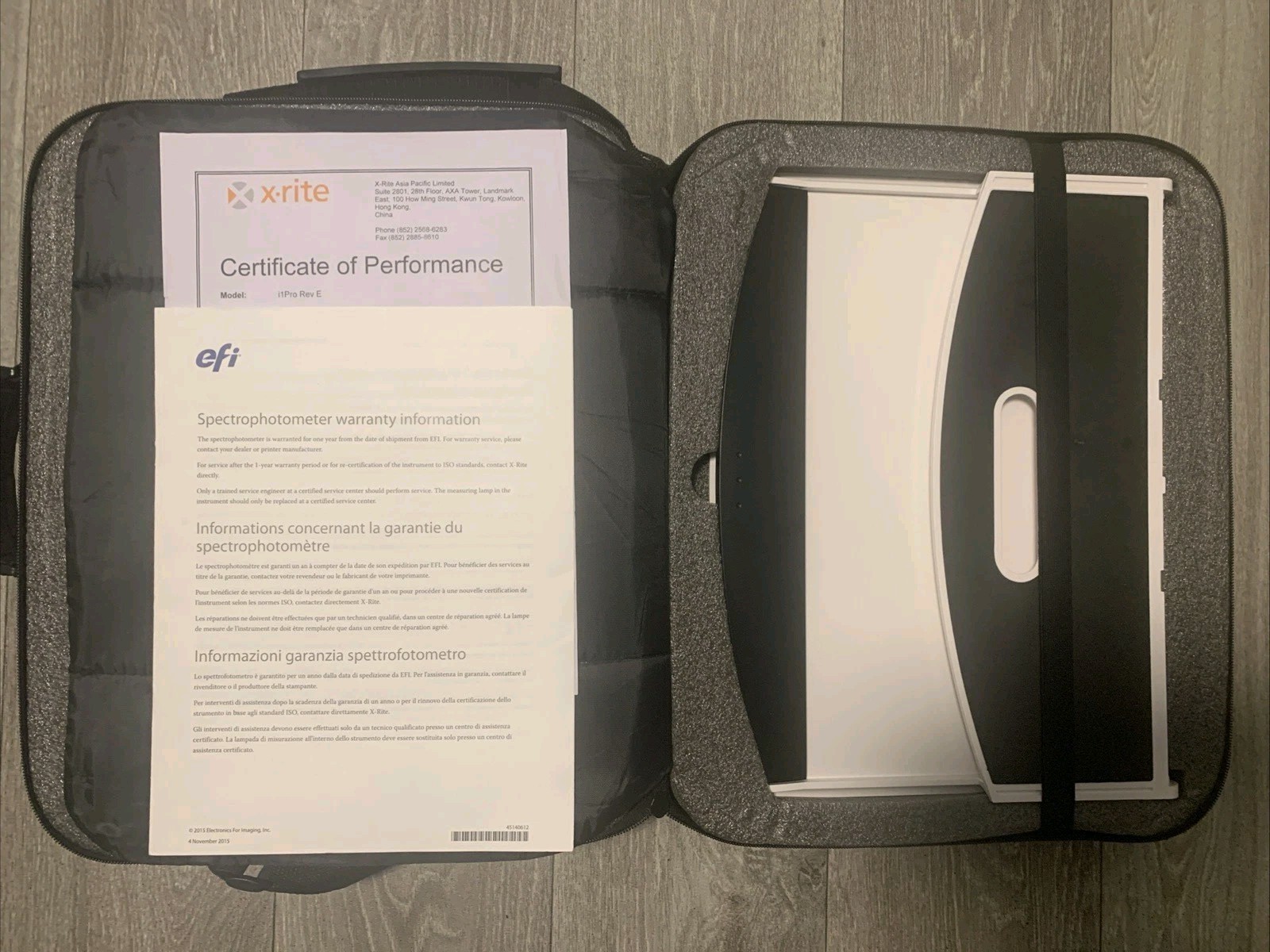 EFI ES-2000 Spectrophotometer Colour Callibration Kit * See description* EFI ES-2000 Spectrophotometer Colour Callibration Kit * See description*