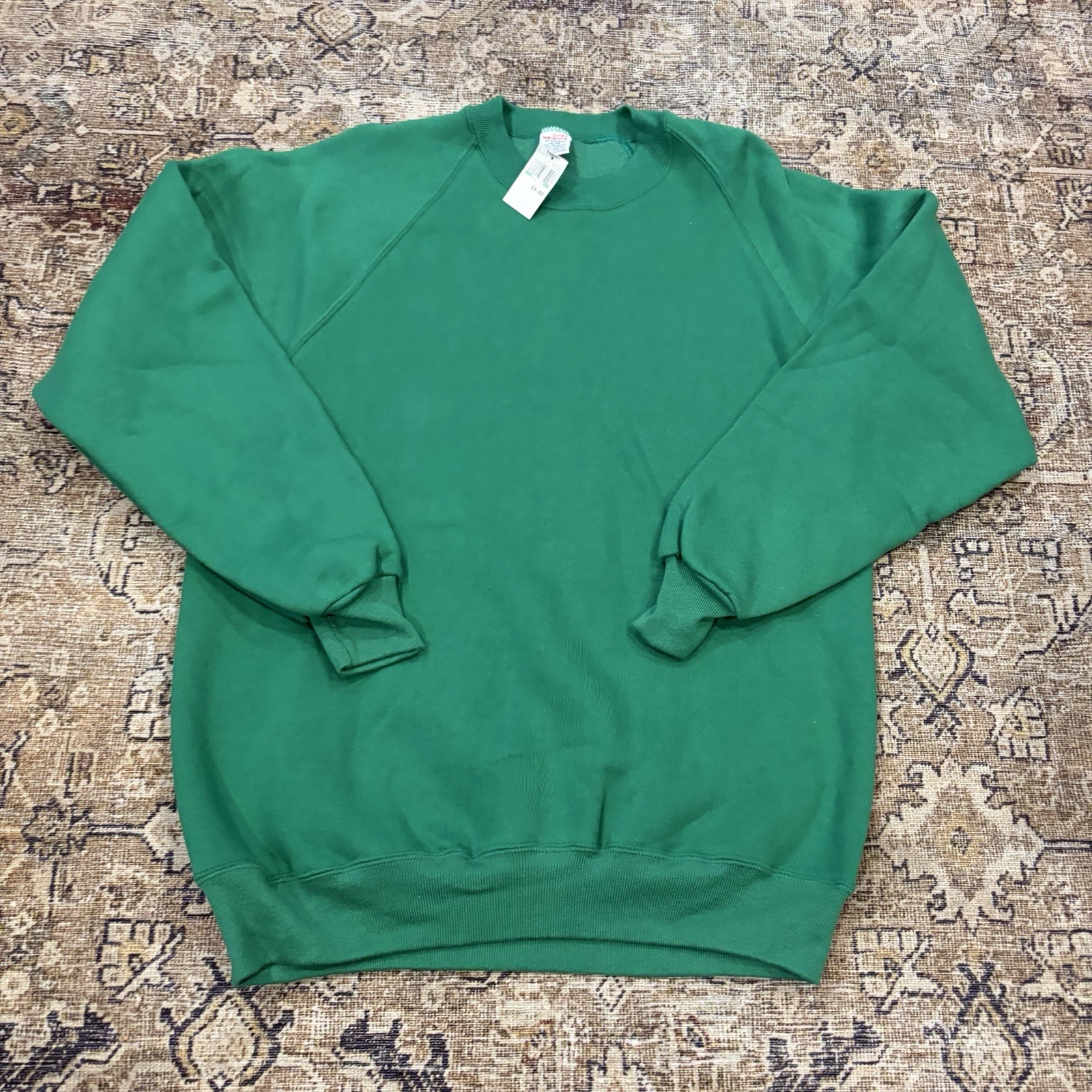 NEW Men\'s Vintage Russell SuperWeight Sweatshirt Deadstock Blank XL Green USA NEW Men\'s Vintage Russell SuperWeight Sweatshirt Deadstock Blank XL Green USA