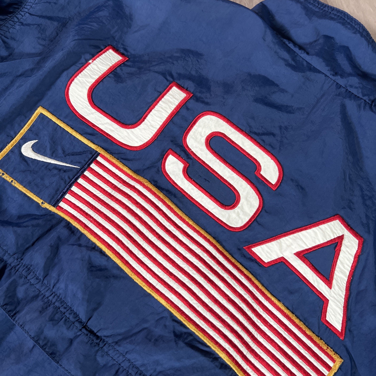 Vintage Nike United States Track And Field Jacket Mens Large USA Flag Olympics Vintage Nike United States Track And Field Jacket Mens Large USA Flag Olympics