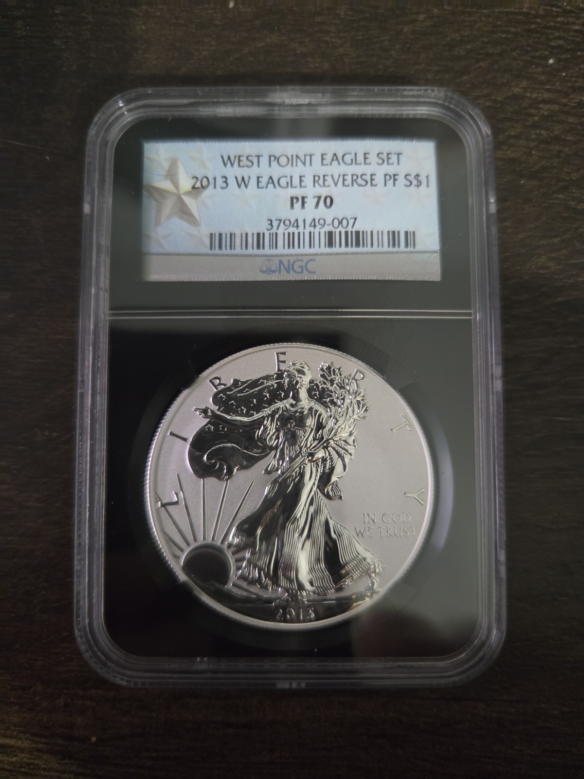 Under Value 2013-W West Point Eagle Set Silver Eagle Reverse PF 70 NGC Under Value 2013-W West Point Eagle Set Silver Eagle Reverse PF 70 NGC