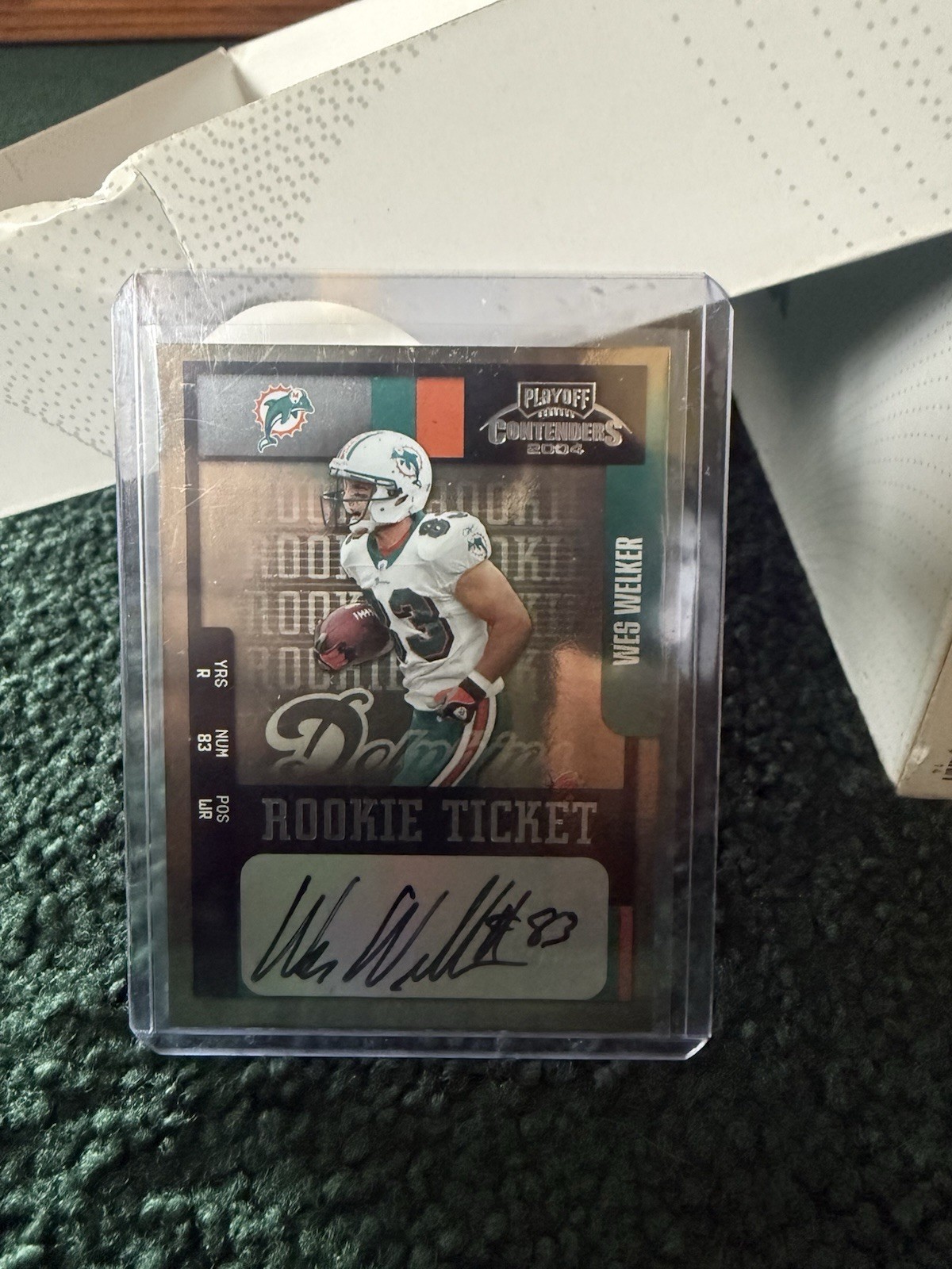 2004 Playoff Contenders - Rookie Wes Welker #193 (AU, RC) 2004 Playoff Contenders - Rookie Wes Welker #193 (AU, RC)