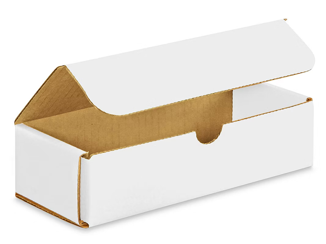 Pack of 100 White Indestructo Mailers 8 X 3 X 2 Inches