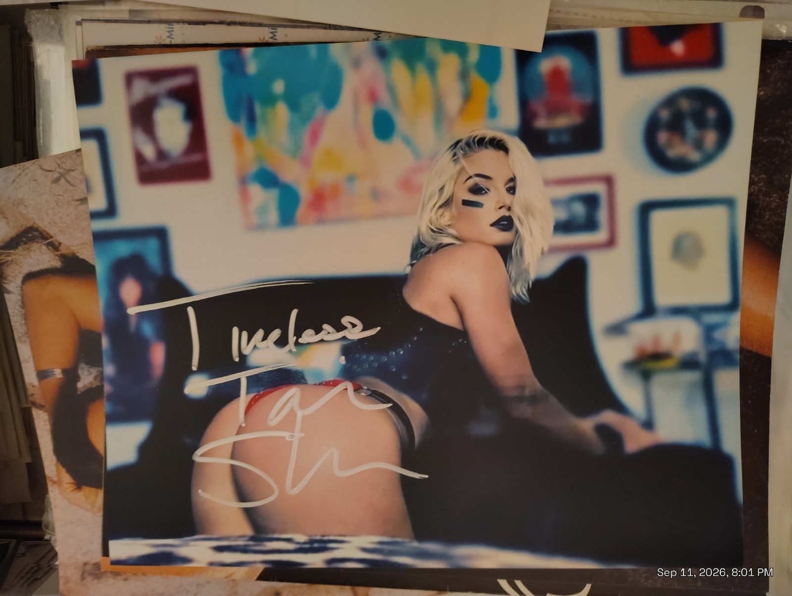 Toni Storm Signed Sexy Aew 8x10 Wwe Wow  BUTT Beautiful 