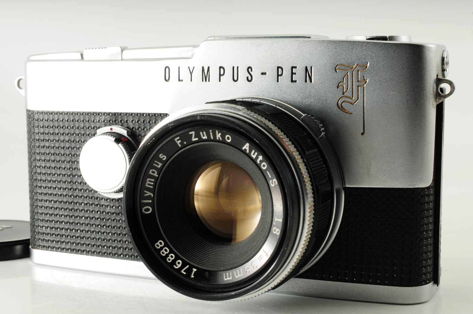 [ Exc+5 ] Olympus PEN F Half Frame Camera F.Zuiko Auto-S 38mm F1.8 From JAPAN