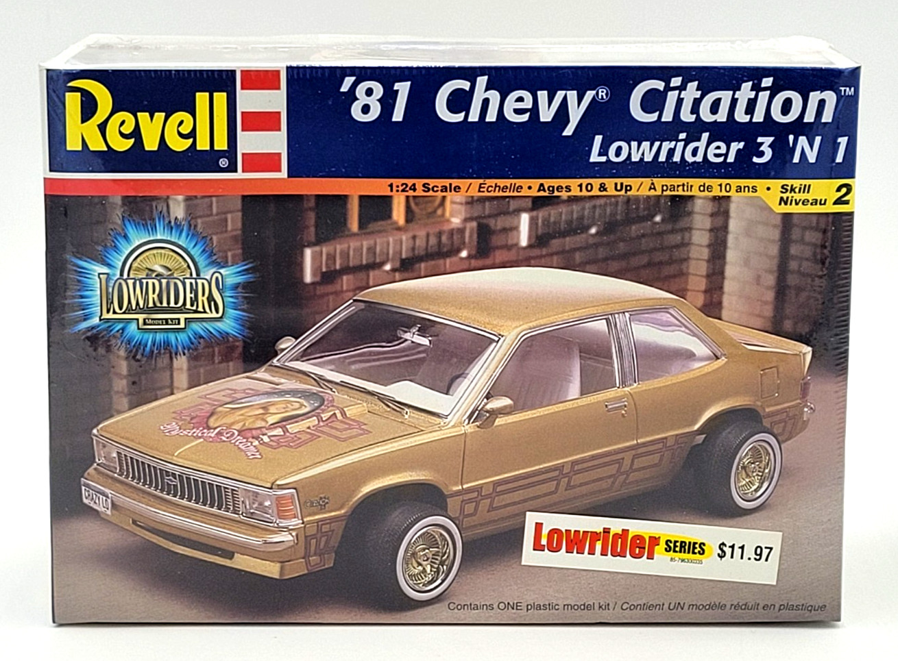 Revell 1981 Chevy Citation Lowrider 3 N 1 Model Kit #85-2378 Sealed 1:24 Revell 1981 Chevy Citation Lowrider 3 N 1 Model Kit #85-2378 Sealed 1:24