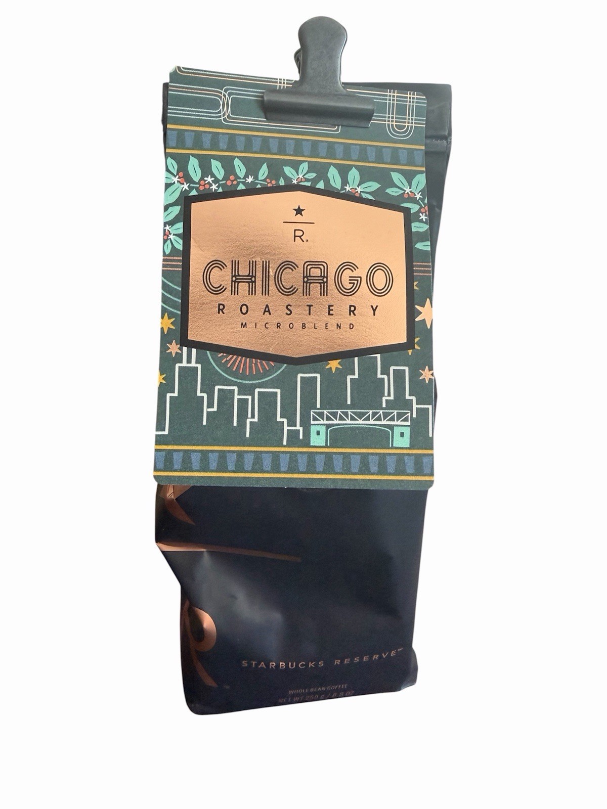 NEW STARBUCKS RESERVE CHICAGO ROASTERY MICROBLEND LIMITED WHOLE COFFEE, 8.8OZ