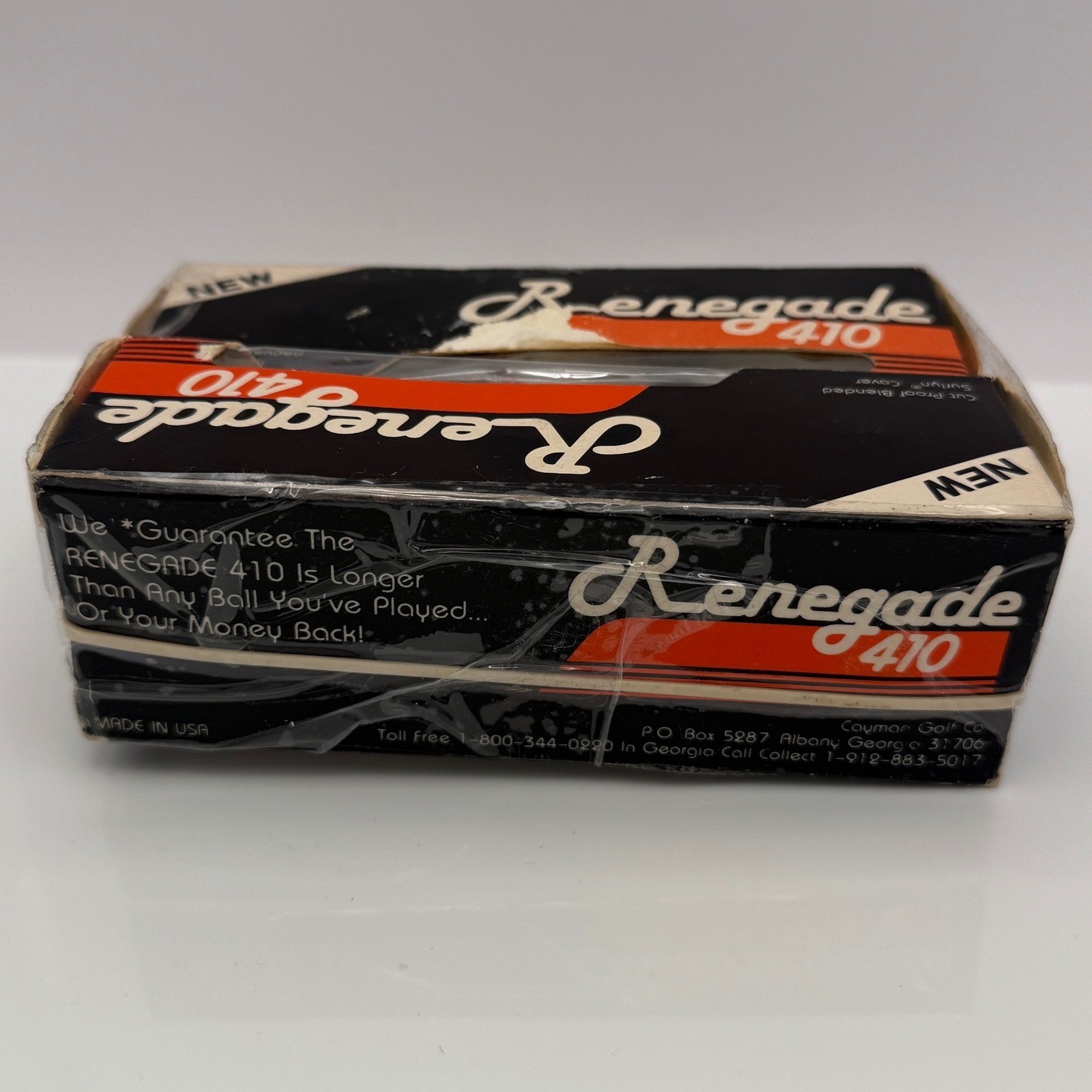 Vintage Renegade 410 Golf Balls Sleeve NOS Made in USA Unused 1970s 80s
