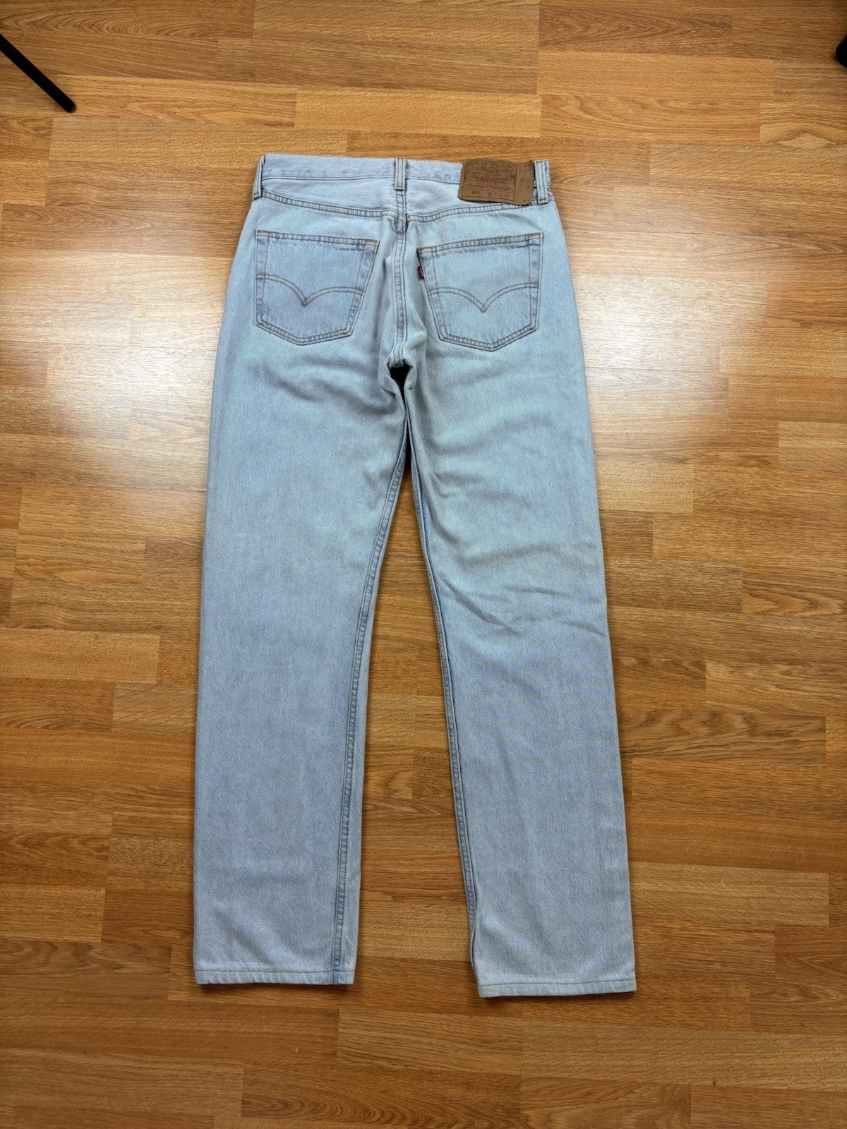 Vintage 1996 Levis 501 Jeans W30 L31 Light Blue Wash Denim Made USA Straight Leg
