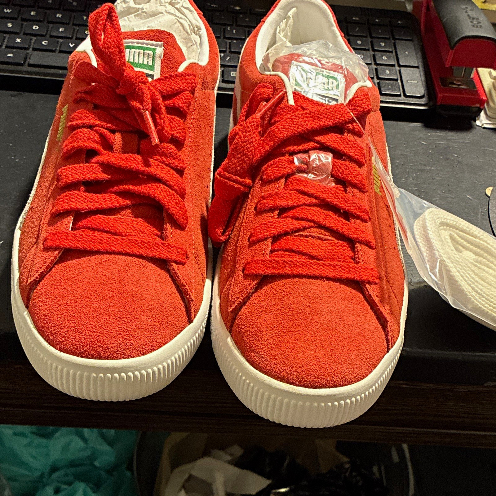 PUMA Suede VTG Men’s Red/White Suede Lace-Up Sneakers US 10 EU 43 374921-06 PUMA Suede VTG Men’s Red/White Suede Lace-Up Sneakers US 10 EU 43 374921-06