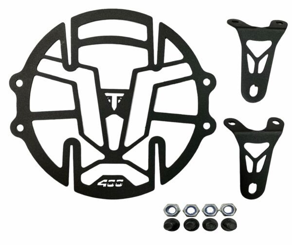 Triumph Speed 400 Headlight Grill Black Stainless Steel Guard Protector