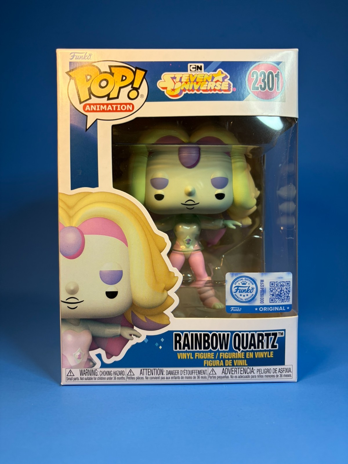 Funko Pop Rainbow Quartz 2301 Steven Universe Shop Exclusive NM/M w Protector Funko Pop Rainbow Quartz 2301 Steven Universe Shop Exclusive NM/M w Protector