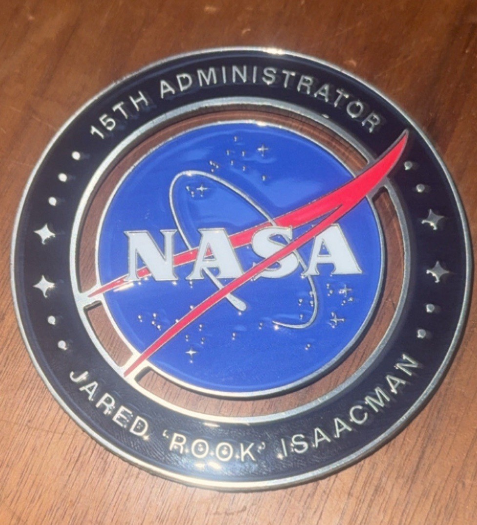 Jared Isaacman NASA Administrator Official Challenge Coin Jared Isaacman NASA Administrator Official Challenge Coin