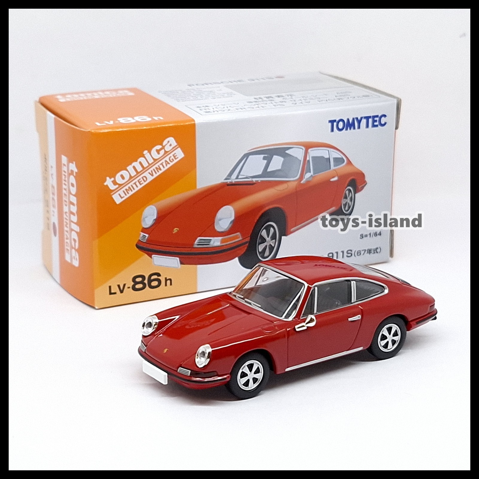 Tomica Limited Vintage LV-86h Porsche 911S ( Red ) 1967 1/64 TOMYTEC New Tomica Limited Vintage LV-86h Porsche 911S ( Red ) 1967 1/64 TOMYTEC New