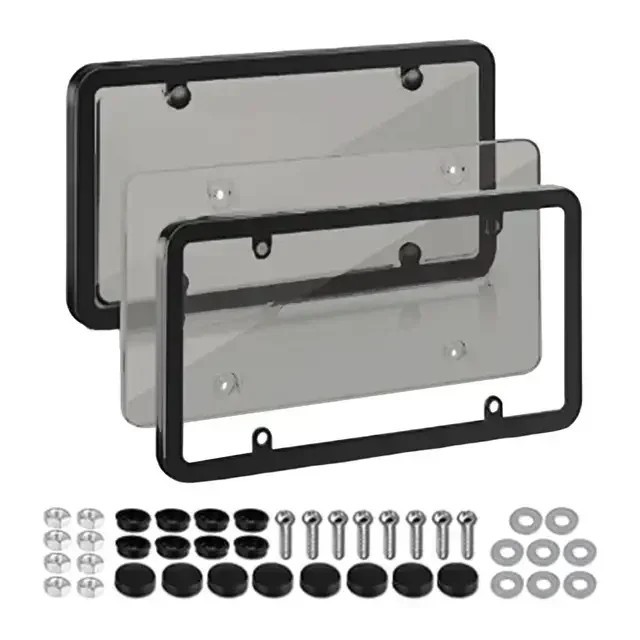 6.3\'\' Clear Reflective Anti Speed Red Light Toll Camera Stopper License Plate Fr 6.3\'\' Clear Reflective Anti Speed Red Light Toll Camera Stopper License Plate Fr