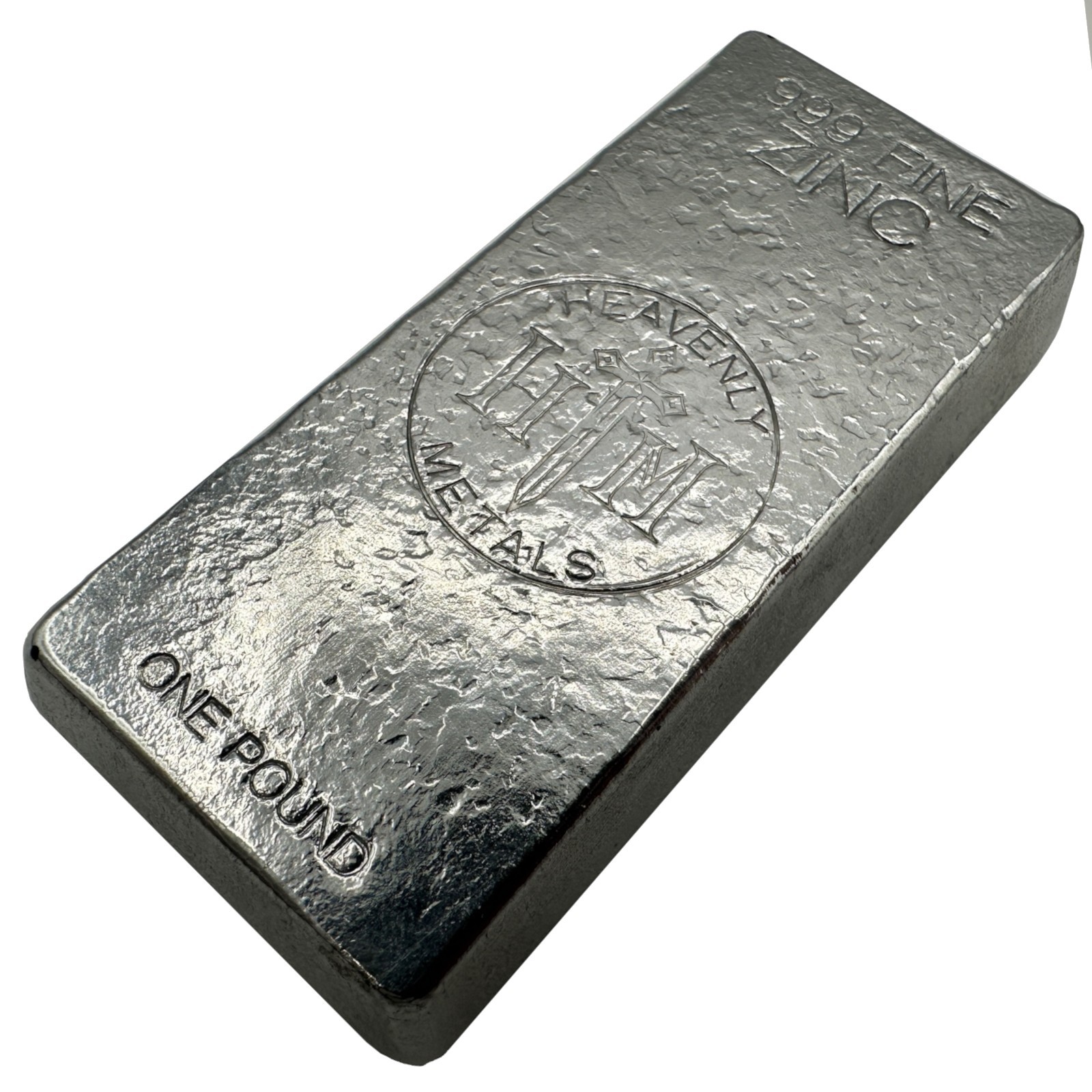 1 lb Zinc Bullion Bar - 99.9% Pure Metal Ingot for Collectors, Display, or Demos 1 lb Zinc Bullion Bar - 99.9% Pure Metal Ingot for Collectors, Display, or Demos