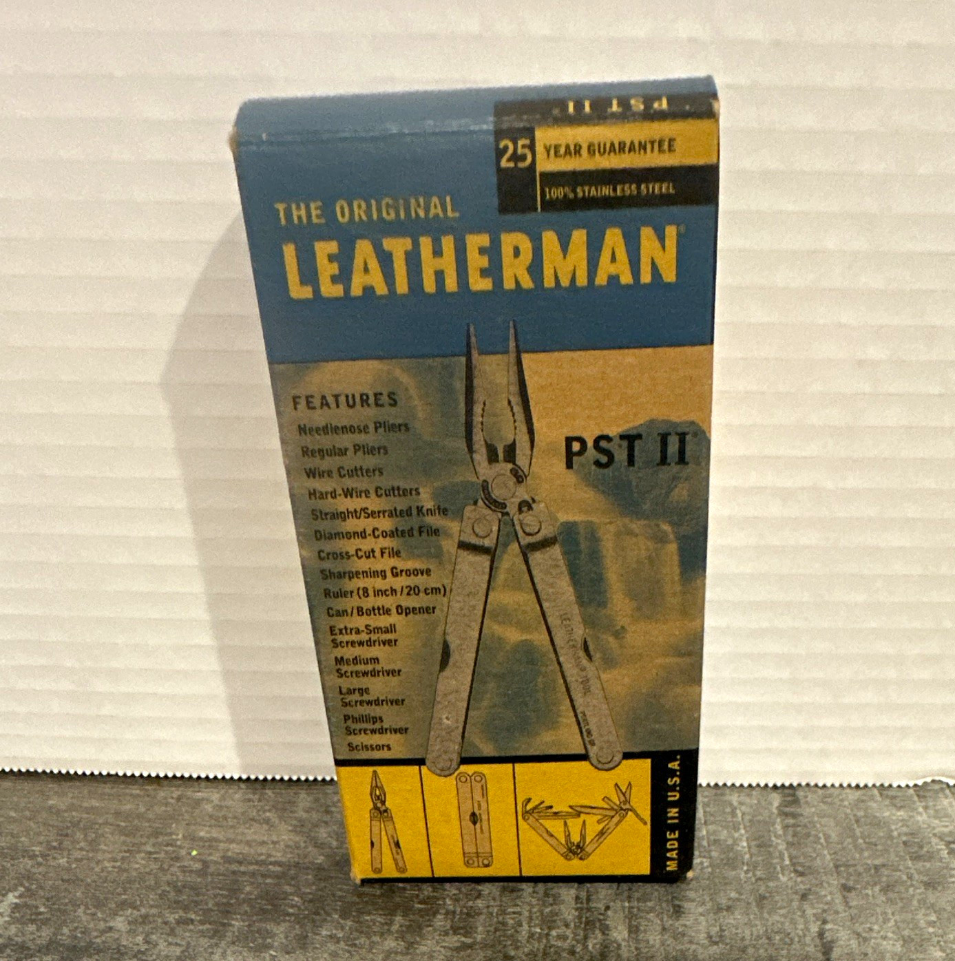 Leatherman PST II Multi-Tool Stainless Steel w/ Sheath & Box, Vintage 1998
