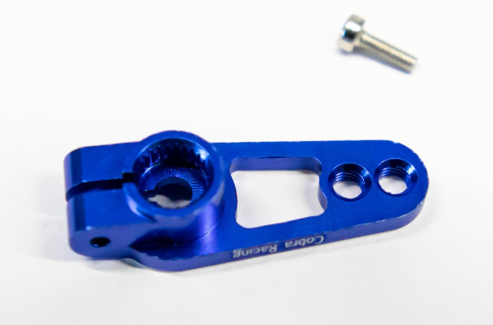 CR Aluminum Clamping Servo Horn (BLUE) 25T fits Traxxas Slash Rustler TRX4