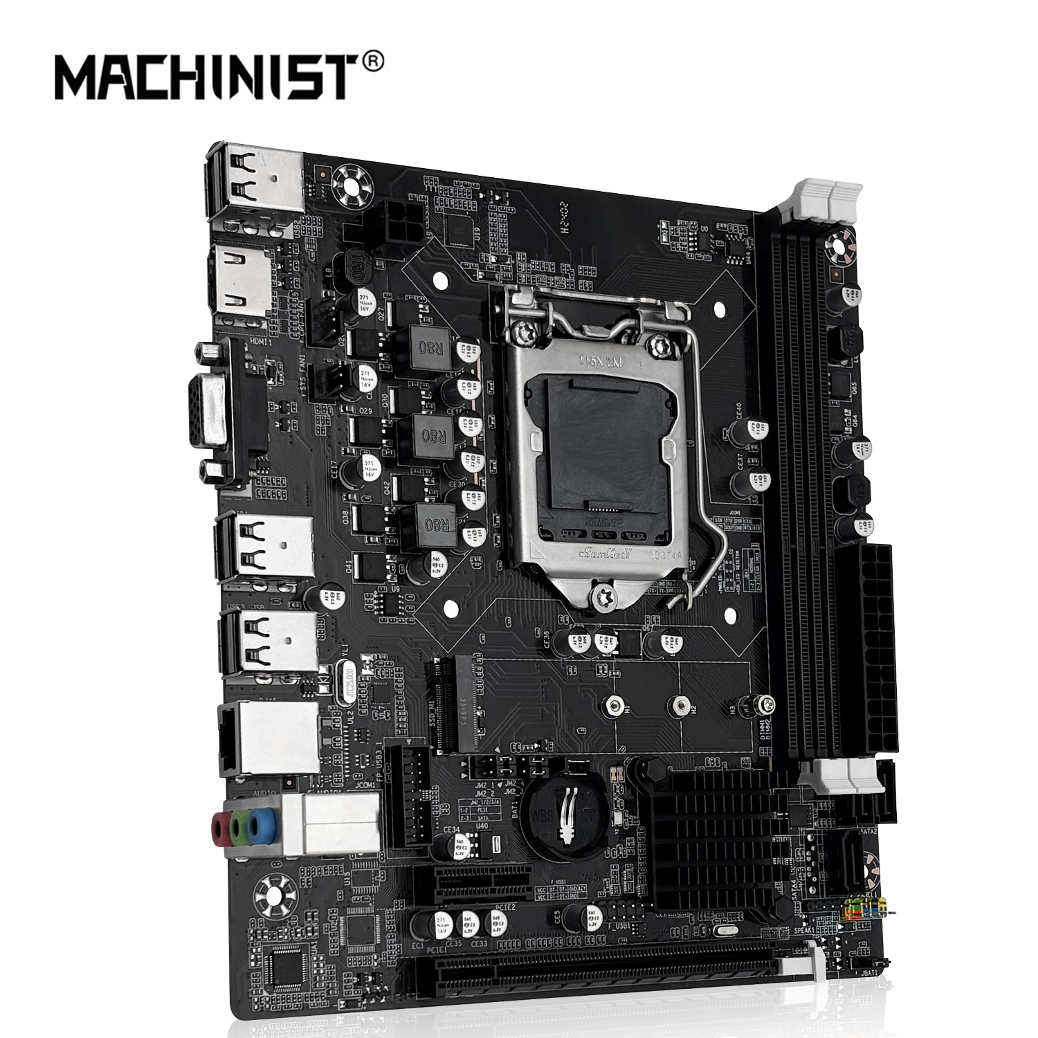 H61C Motherboard LGA 1155 2*DDR3 RAM w\ HDMI VGA for Intel i3 i5 i7 Core Pentium