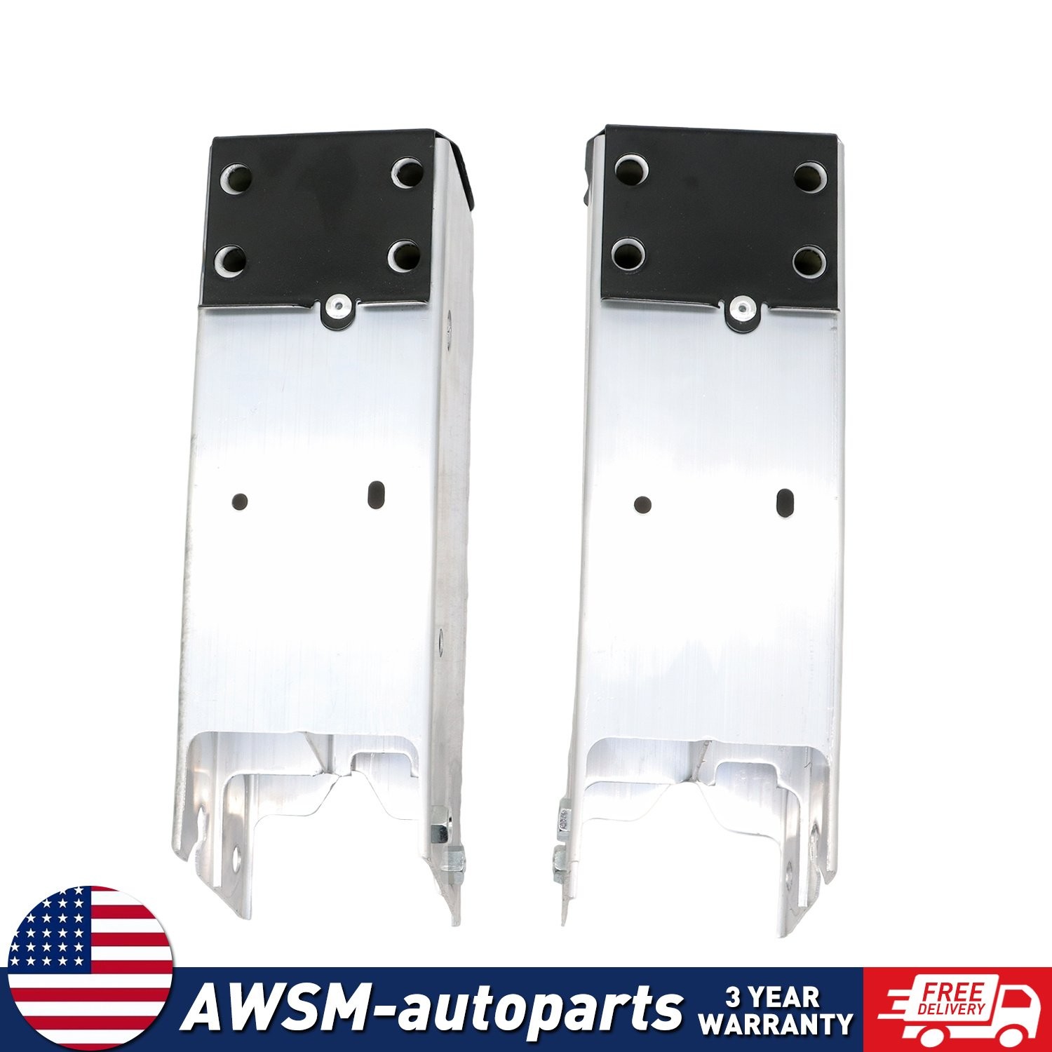 For 2017-2022 Tesla Model 3 Bumper Rail Extension Crush Can Front Left Right Set