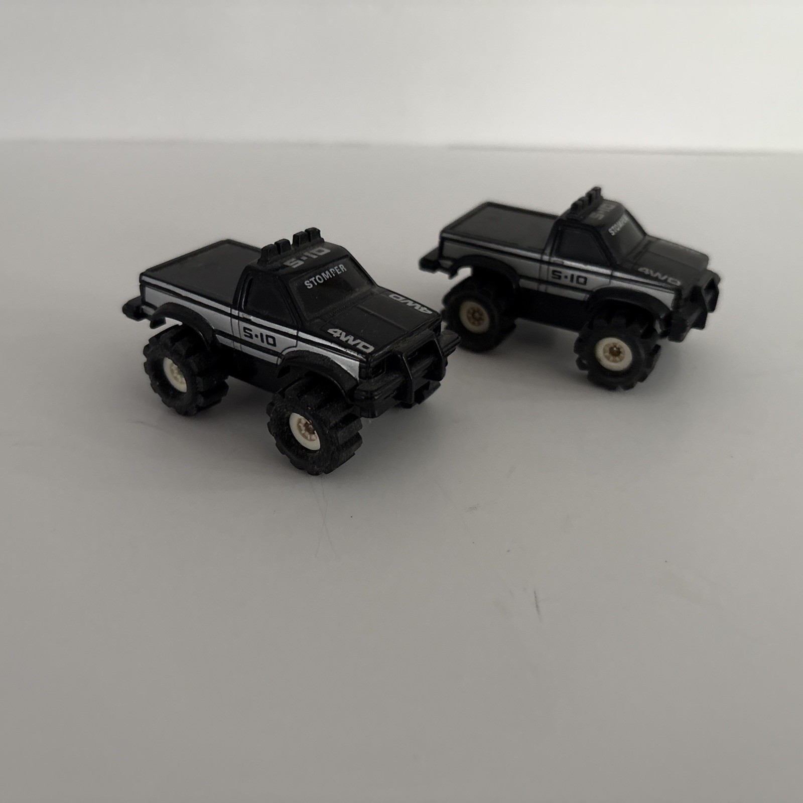 2 Vintage 1980s Schaper Stomper Truck McDonalds 4WD Chevy S-10 Black S10 Toy 2 Vintage 1980s Schaper Stomper Truck McDonalds 4WD Chevy S-10 Black S10 Toy