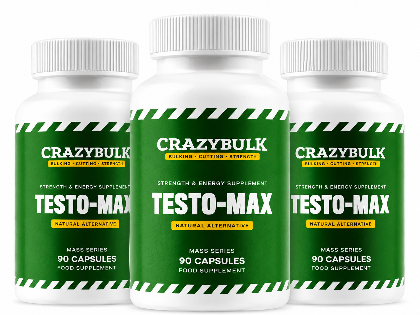 CrazyBulk Testo-Max Testosterone Booster - Bodybuilding 90 Capsules Pack Of 3