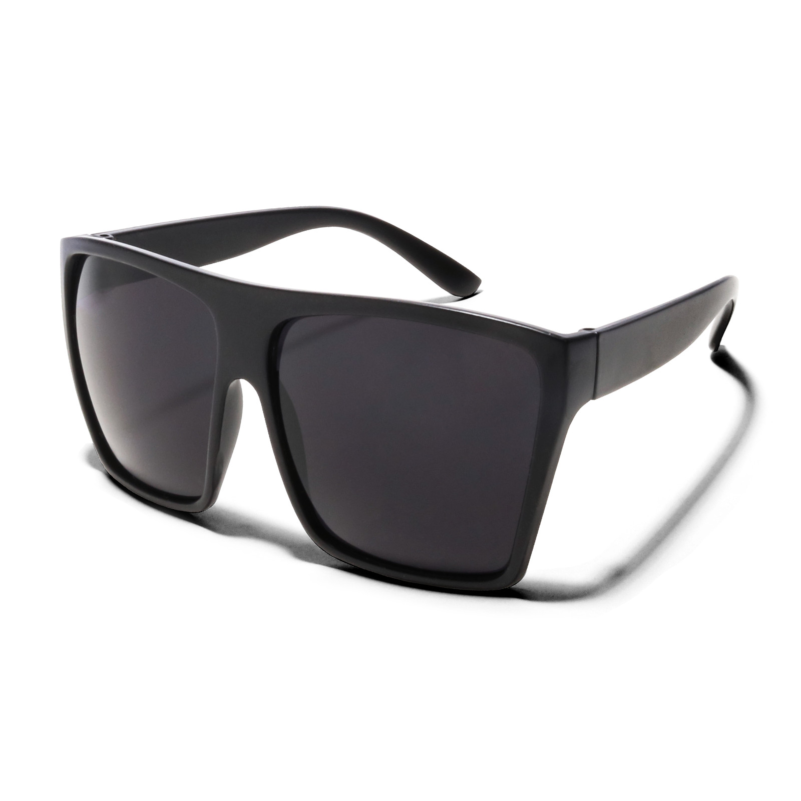 ShadyVEU XL Big Wide Flat Top Square Huge Fashion Classic Super Dark Sunglasses