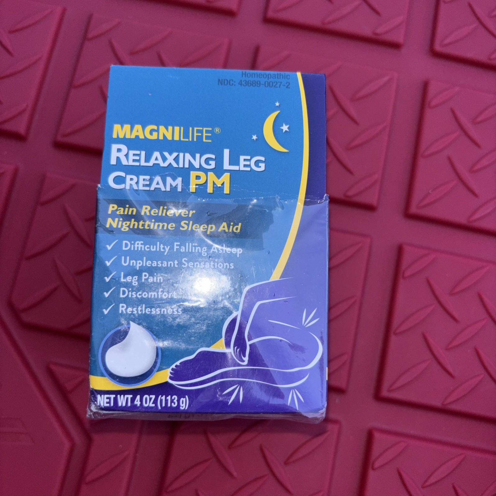 MagniLife Relaxing Leg Cream PM, Restless Legs, 4 Ounce (Pack of 1), White MagniLife Relaxing Leg Cream PM, Restless Legs, 4 Ounce (Pack of 1), White
