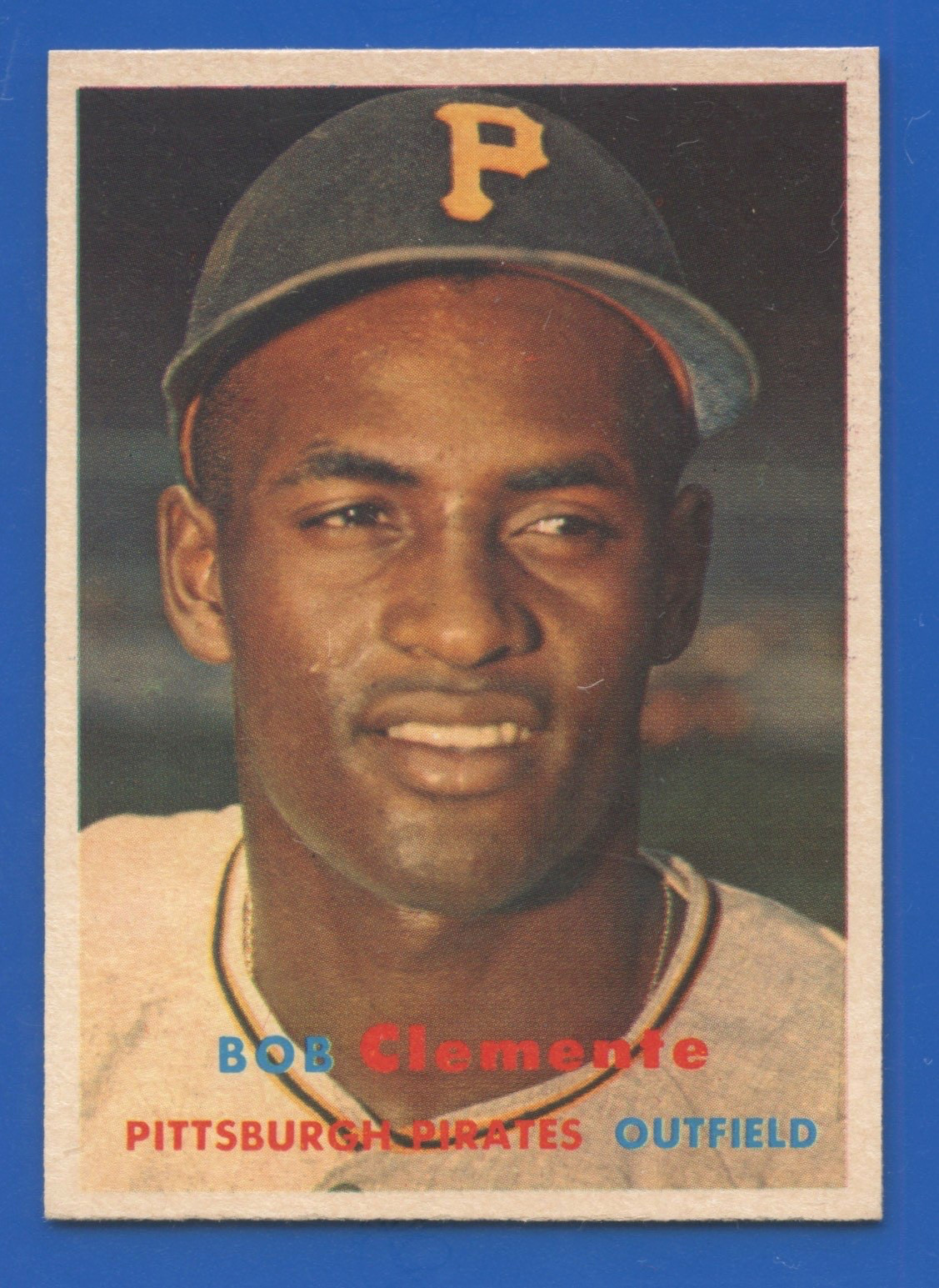 1957 Topps #76 Roberto Clemente Pittsburg Pirates HOF EX-Mint + or - Centered 1957 Topps #76 Roberto Clemente Pittsburg Pirates HOF EX-Mint + or - Centered