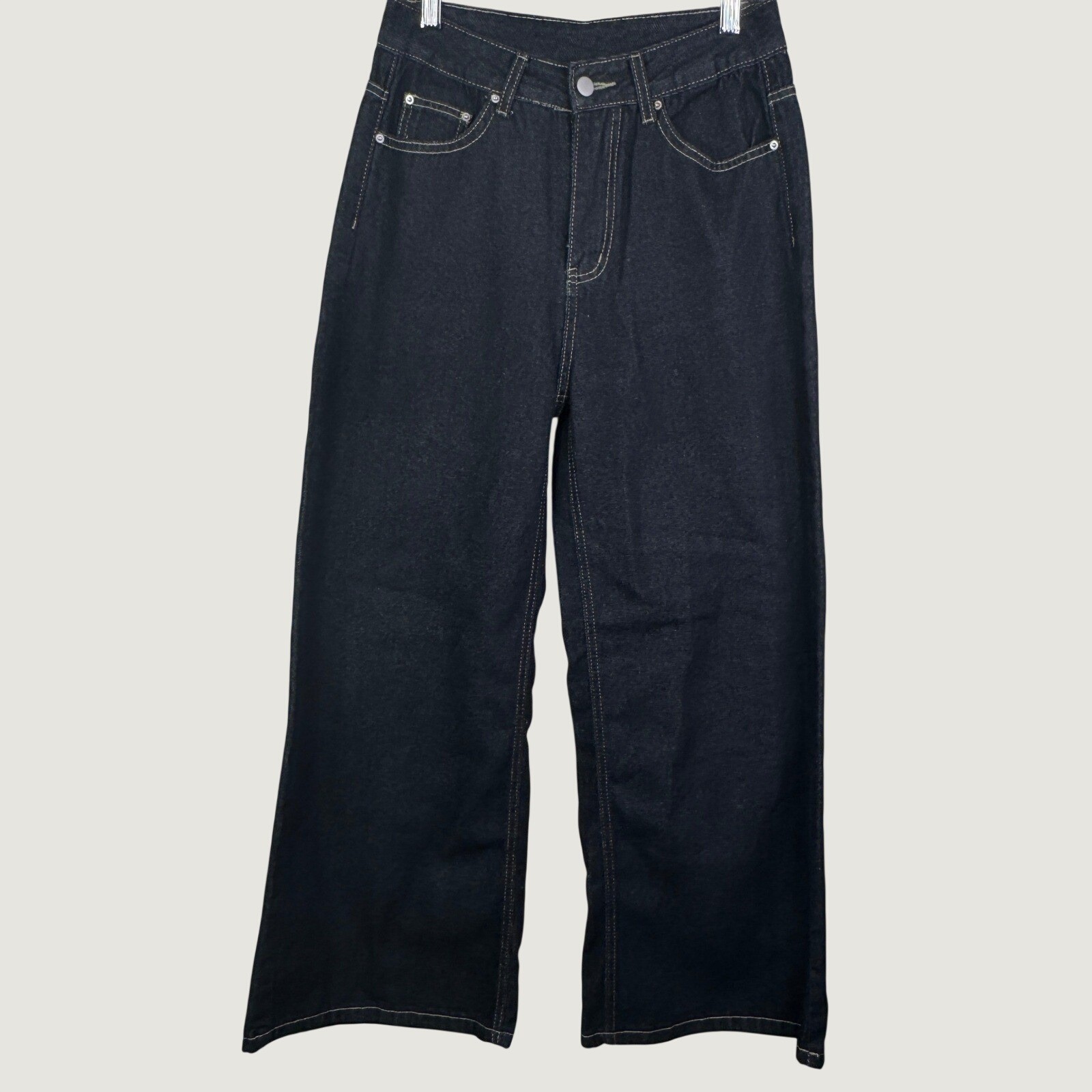 Dazy Wide Leg Jeans Size M Black NWT Streetwear Grunge Baggy High Waist