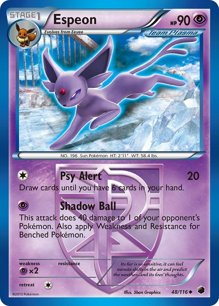 Espeon (Team Plasma) Plasma Freeze #48/116 DM Espeon (Team Plasma) Plasma Freeze #48/116 DM