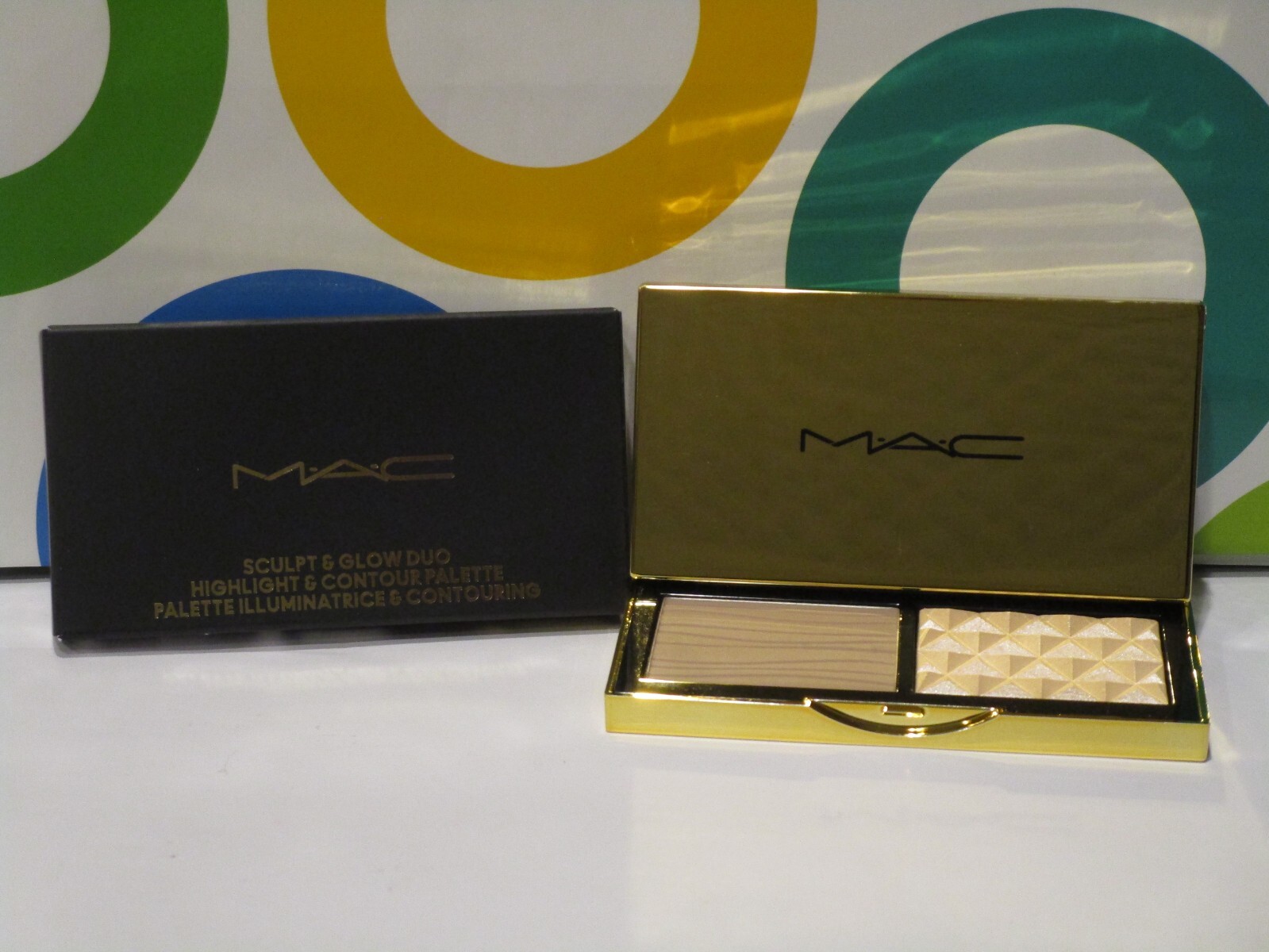 MAC ~ SCULPT & GLOW DUO CONTOUR PALETTE ~ # 01 OMEGA & DOUBLE GLEAM ~ 0.12 OZ MAC ~ SCULPT & GLOW DUO CONTOUR PALETTE ~ # 01 OMEGA & DOUBLE GLEAM ~ 0.12 OZ