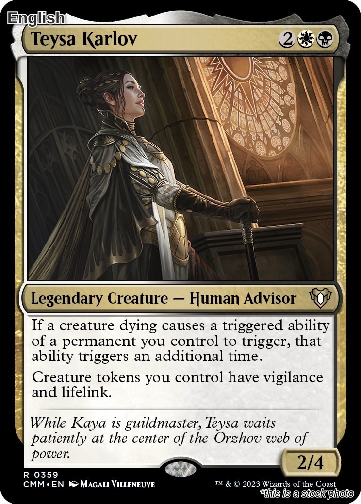 Magic Teysa Karlov 359 Rare Commander Masters NM Magic Teysa Karlov 359 Rare Commander Masters NM