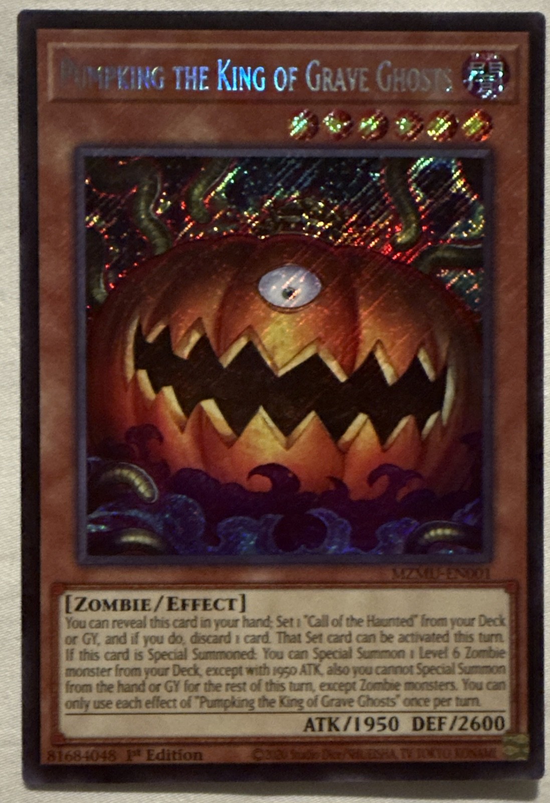 Pumpking the King of Grave Ghosts MZMU-EN001 Maze of Muertos 1st Edition Pumpking the King of Grave Ghosts MZMU-EN001 Maze of Muertos 1st Edition