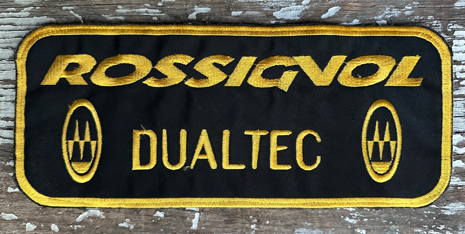 Vintage ROSSIGNOL DUALTEC France Skis - XL Embroidered Patch Badge Emblem 10\
